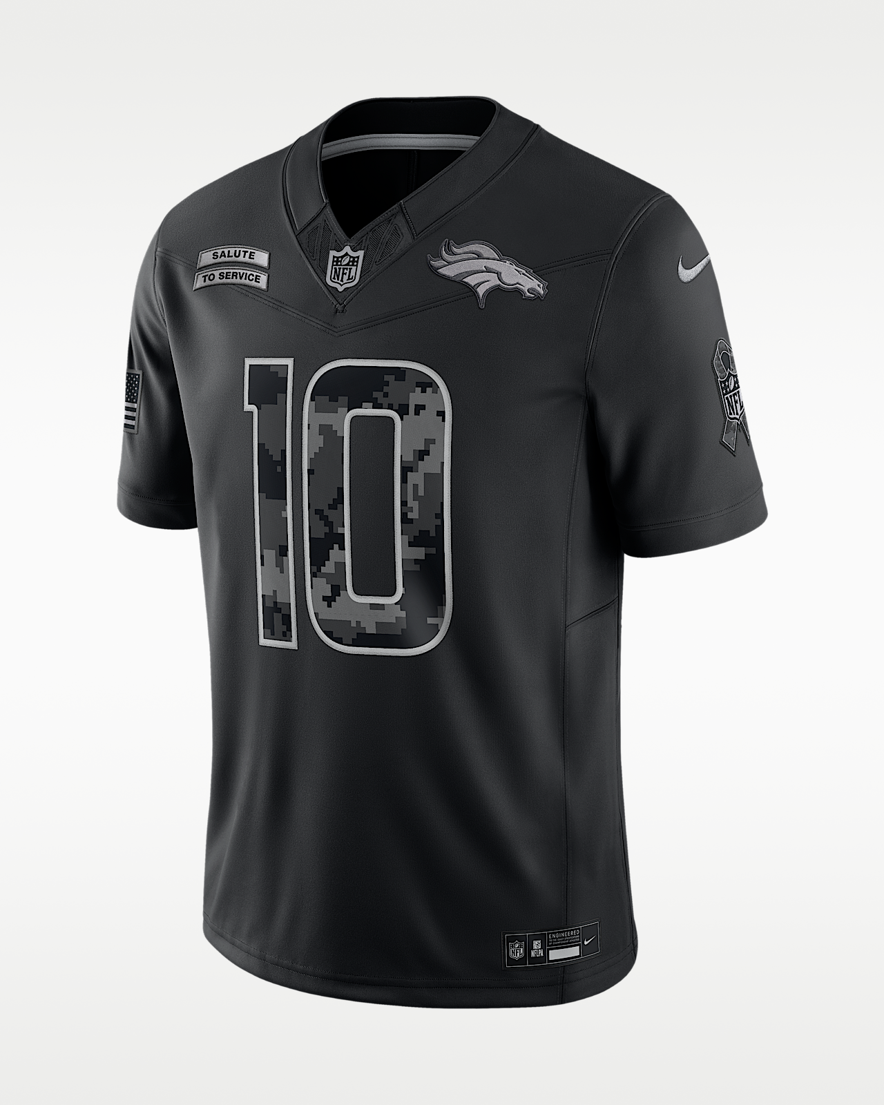 Мужские джерси Bo Nix Denver Broncos Salute to Service Nike Dri-FIT NFL Limited Jersey