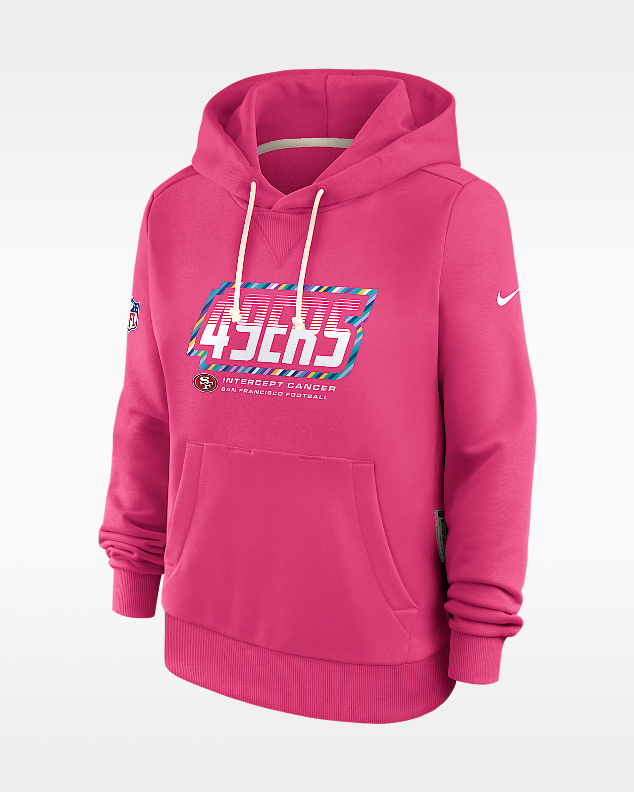 Женское худи San Francisco 49ers Crucial Catch Standard Issue Nike Dri-FIT NFL Pullover Hoodie