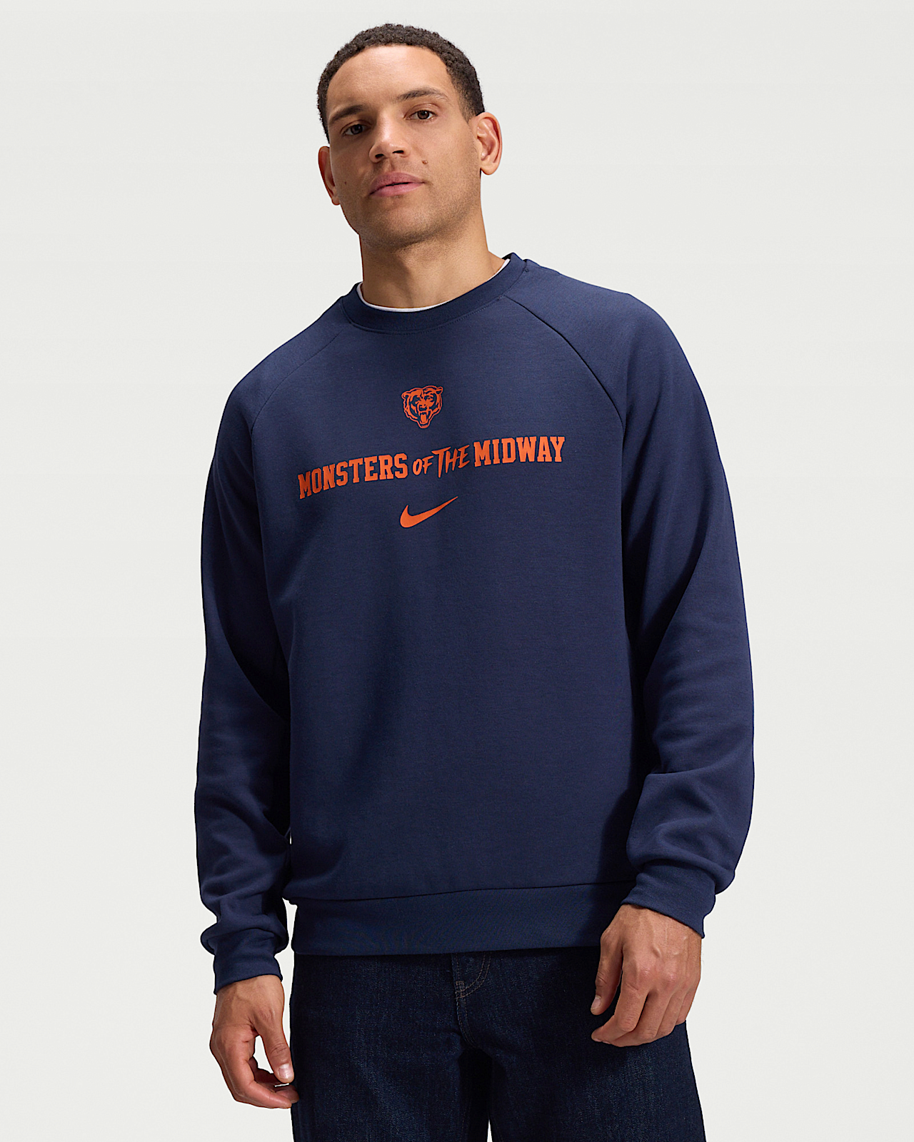 Мужские  Chicago Bears Rivalries Collection Primary Nike Dri-FIT NFL Pullover Crew
