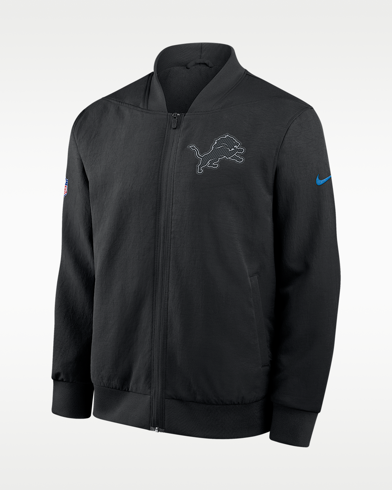 Мужская куртка Detroit Lions Rivalries Collection Sideline Nike NFL Full-Zip Bomber