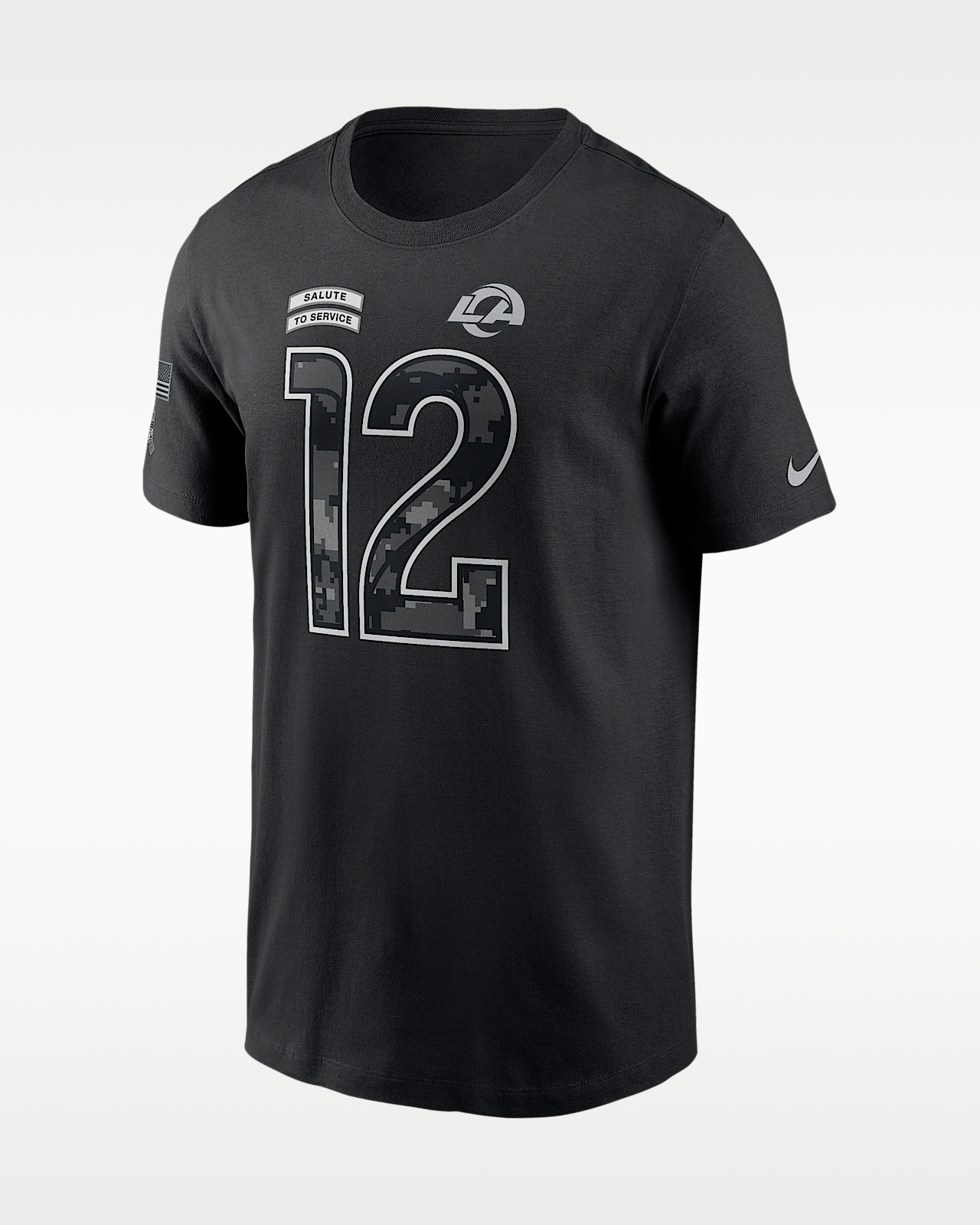 Мужская футболка Puka Nacua Los Angeles Rams Salute to Service Nike NFL