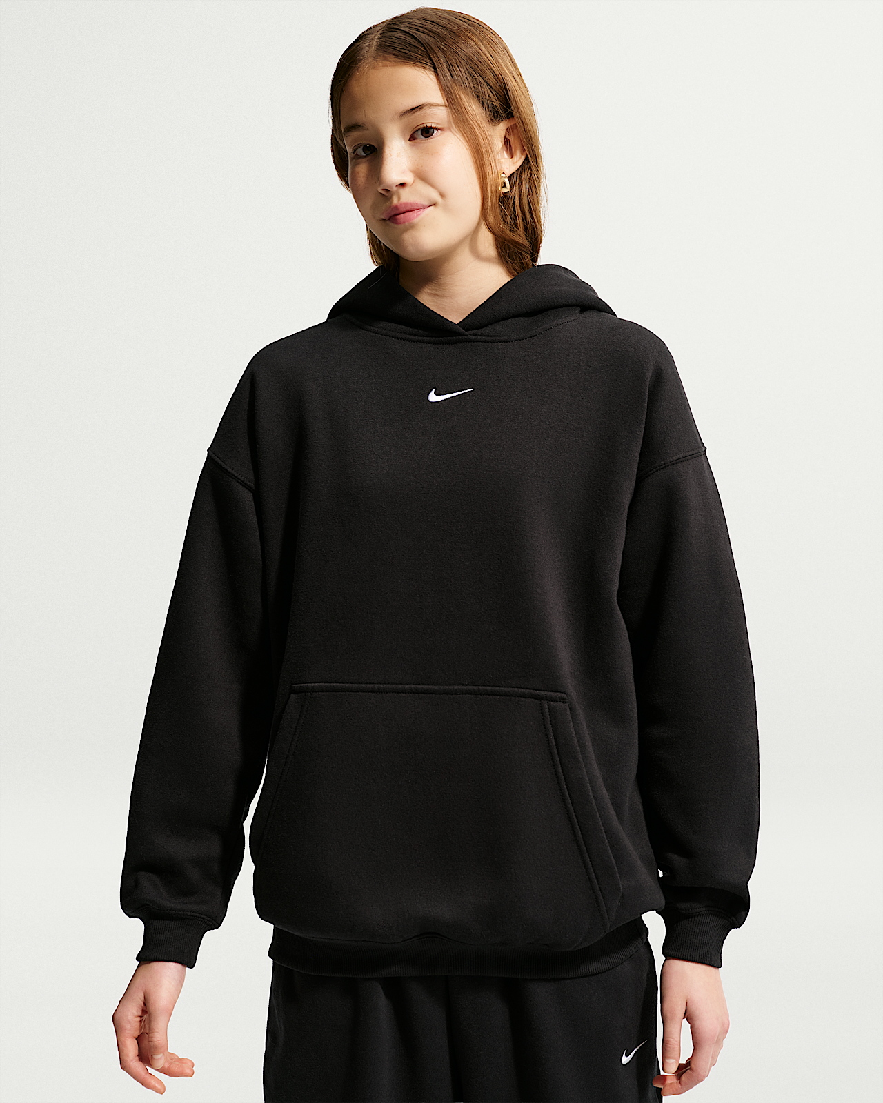 Детское худи Nike Sportswear Studio Fleece Girls' Oversized Pullover Hoodie