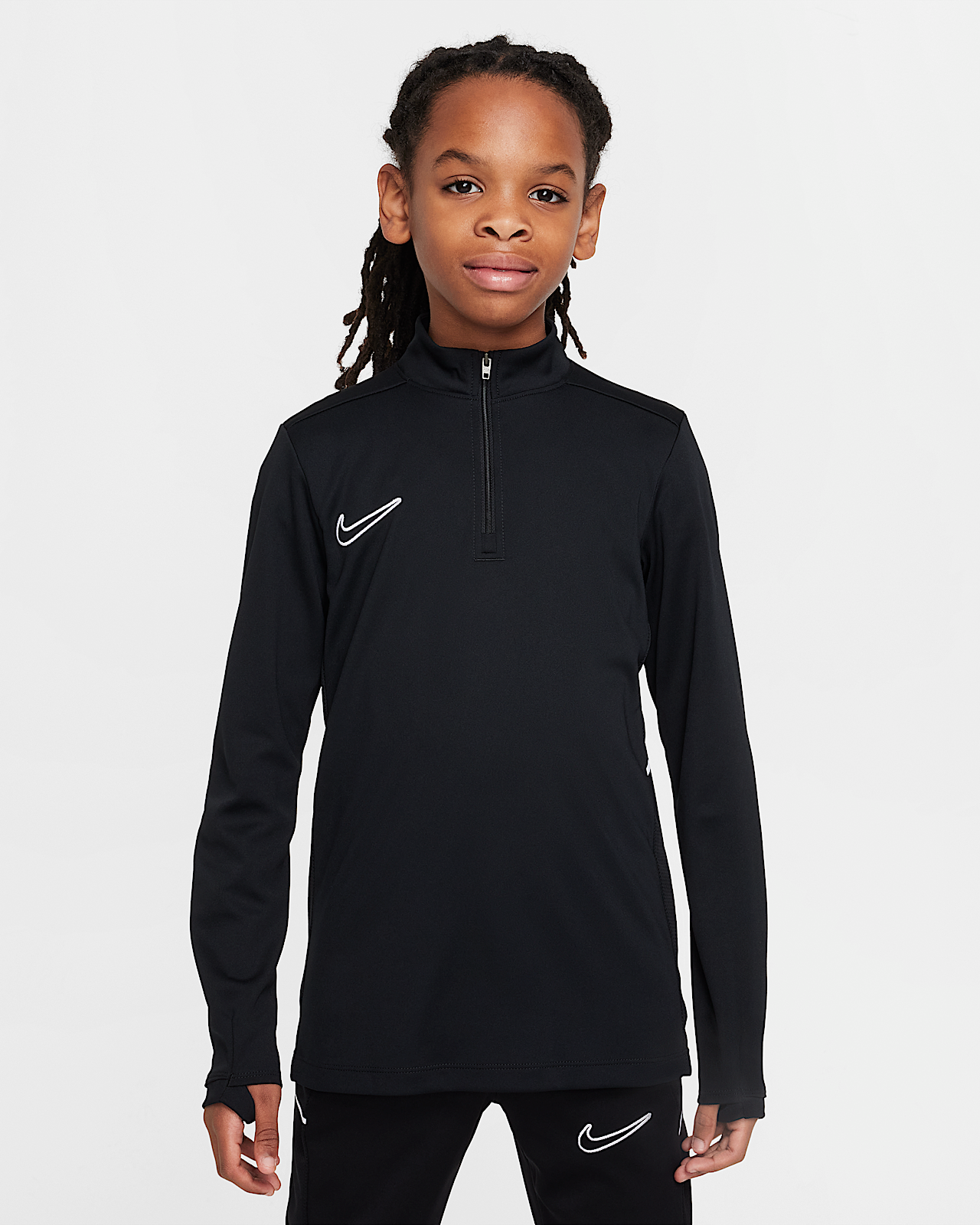 Детские  Nike Academy Big Kids' Dri-FIT Long-Sleeve 1/4-Zip Soccer Drill Top