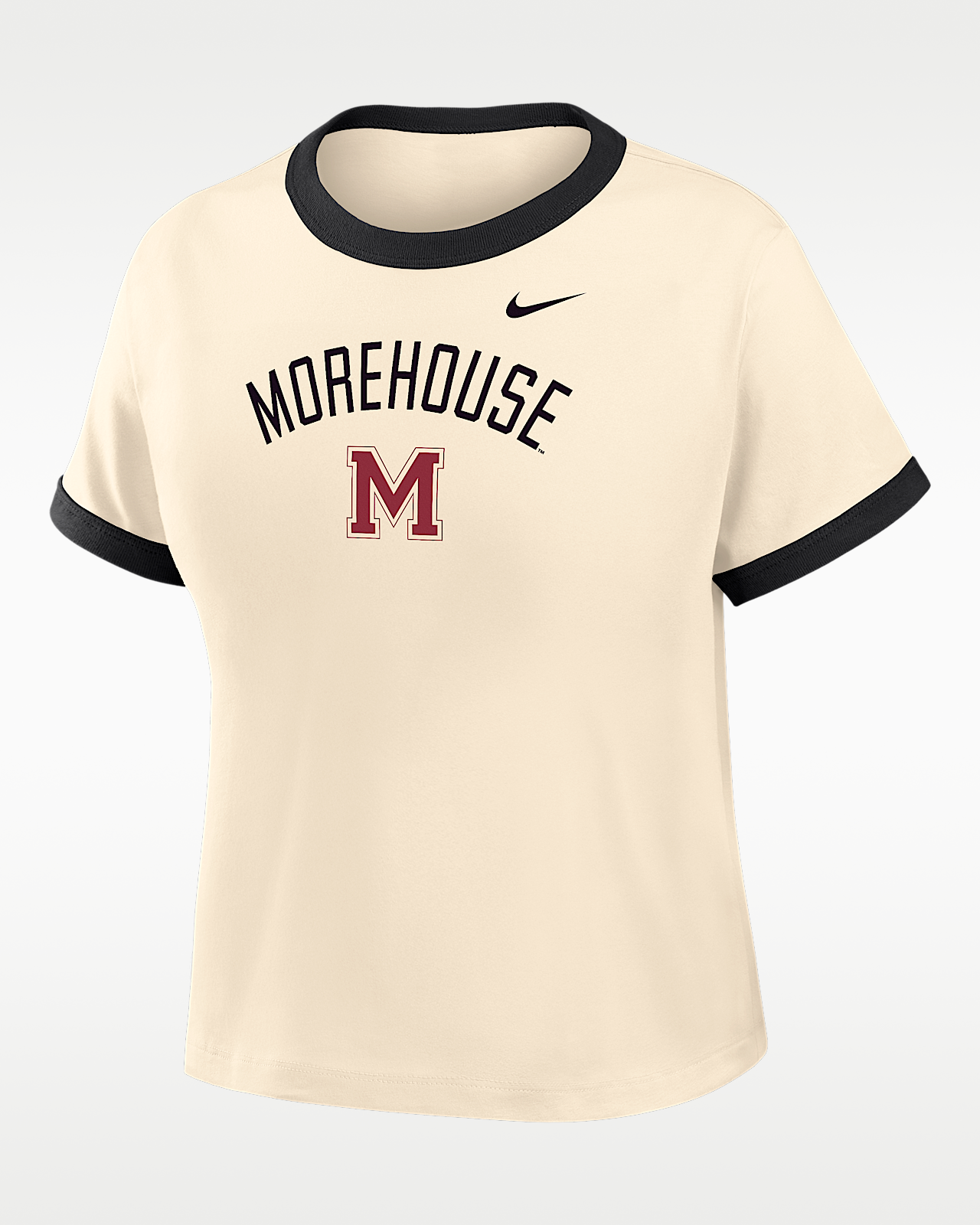 Женская футболка Nike College (Morehouse College) Cropped Ringer