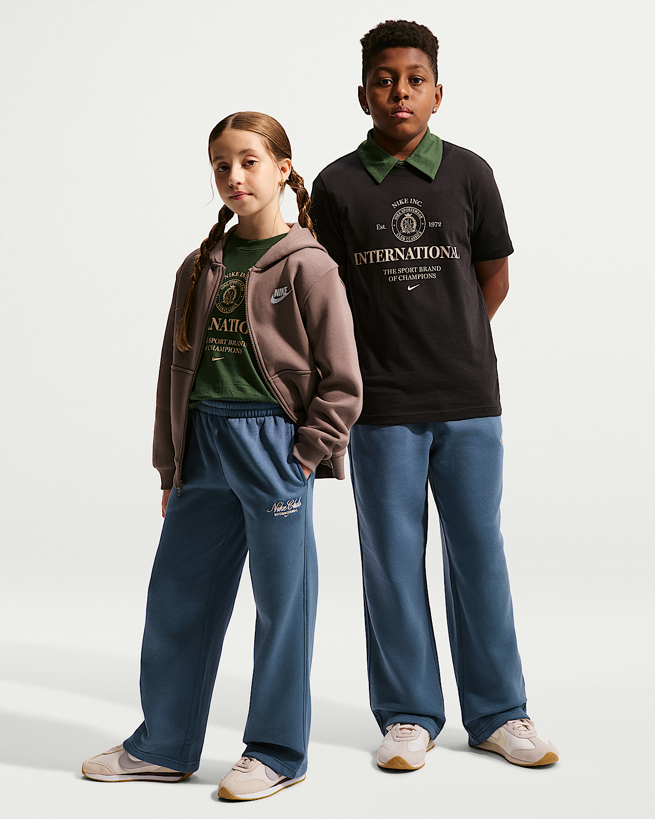 Детские  Nike Sportswear Club Fleece Big Kids' Open-Hem Pants