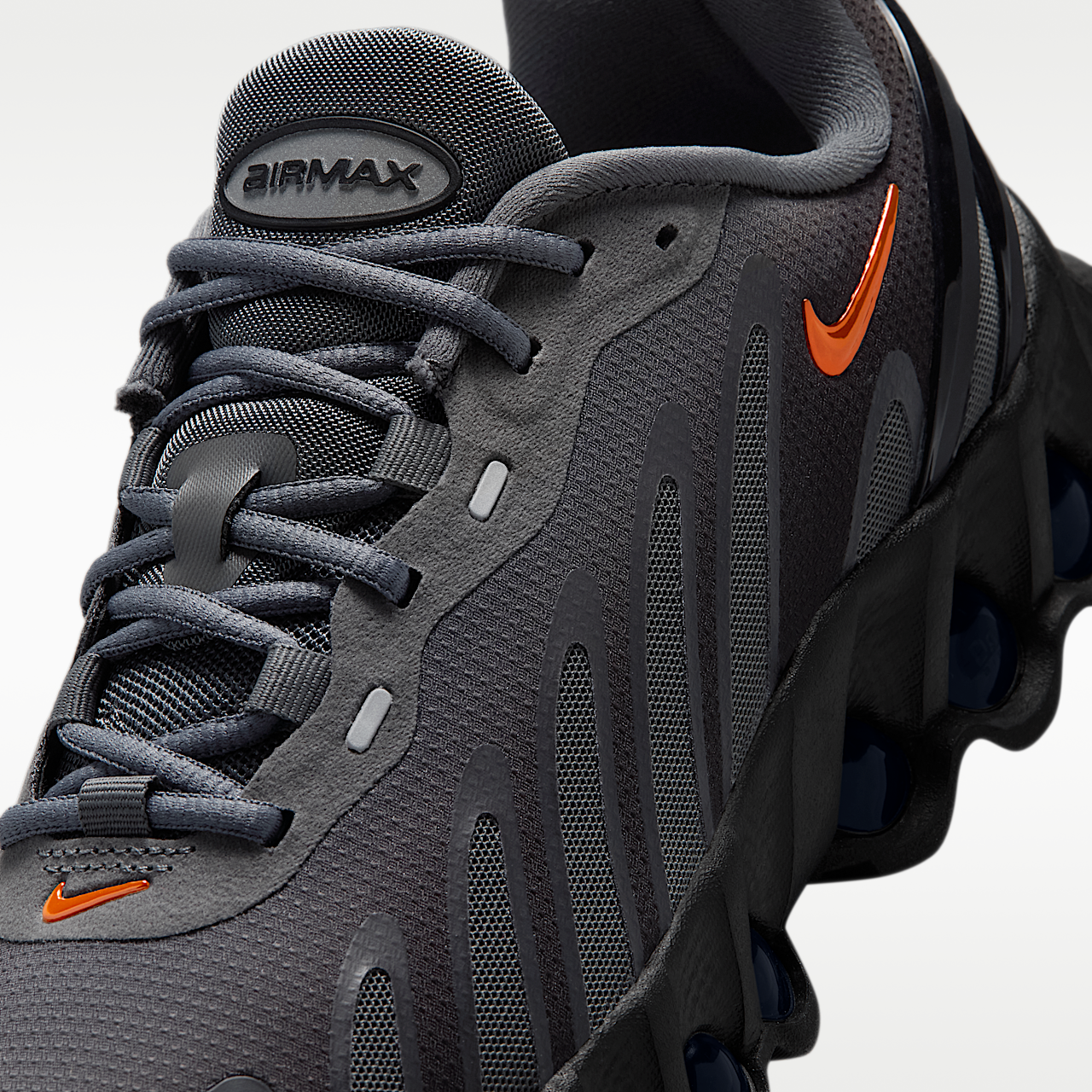 Nike Air Max DN sneaker Zwart/Iron Grey/Wit/Safety Orange