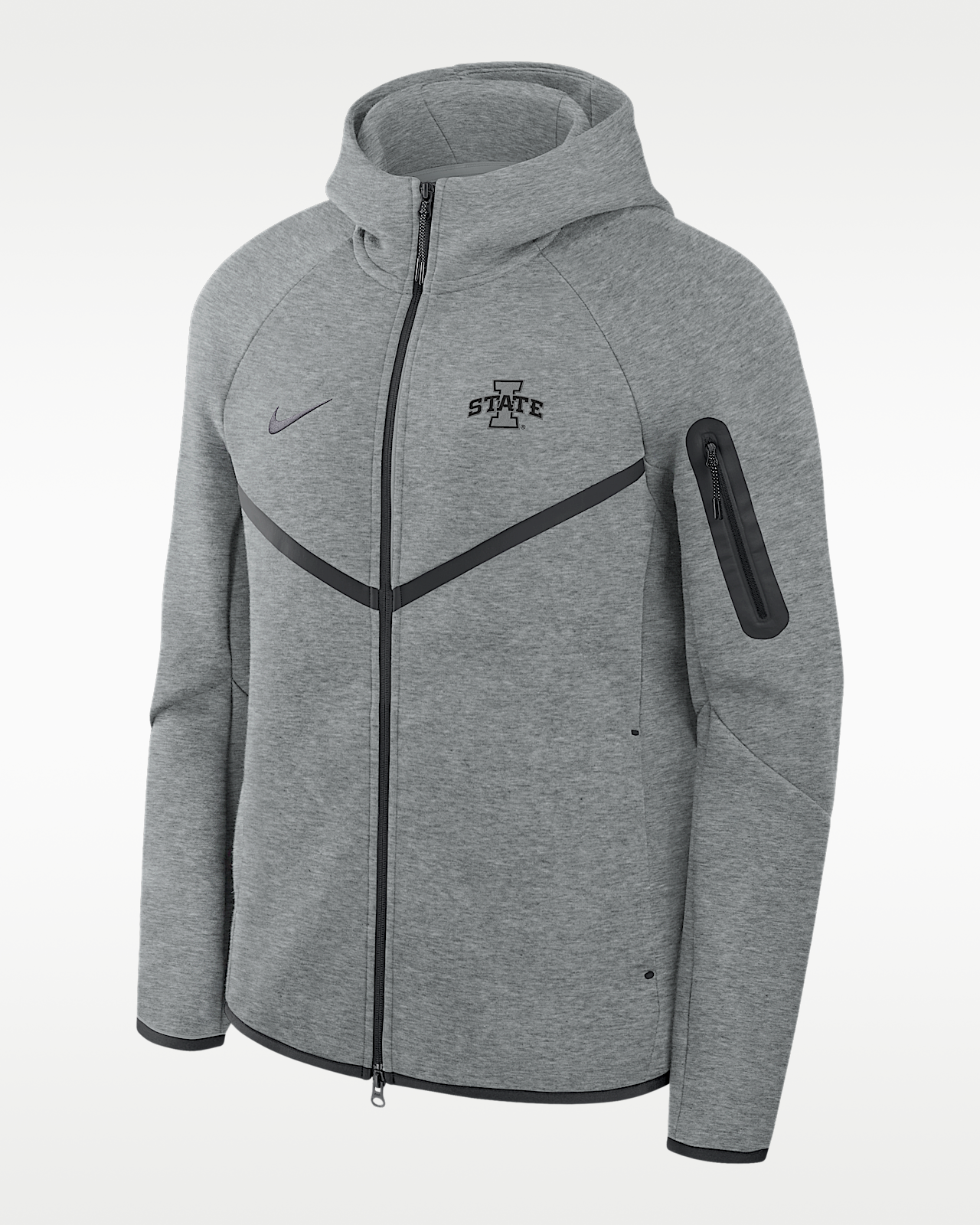 Мужское худи Iowa State Cyclones Tech Nike Basketball Fleece Full-Zip Hoodie для баскетбола