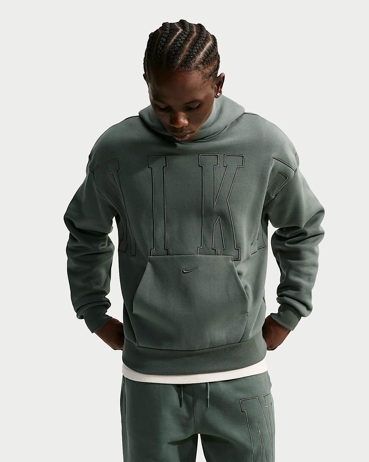 Мужское худи Nike Solo Fleece Loose Pullover Hoodie