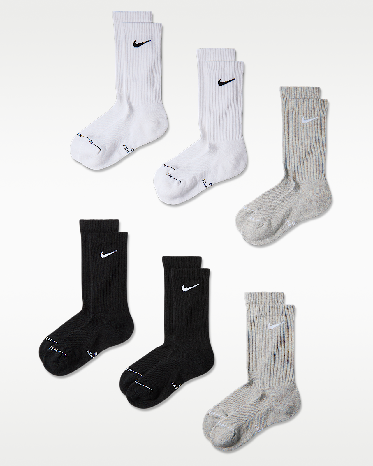 Unisex носки Nike Everyday Elevated Crew Socks (6 Pairs)