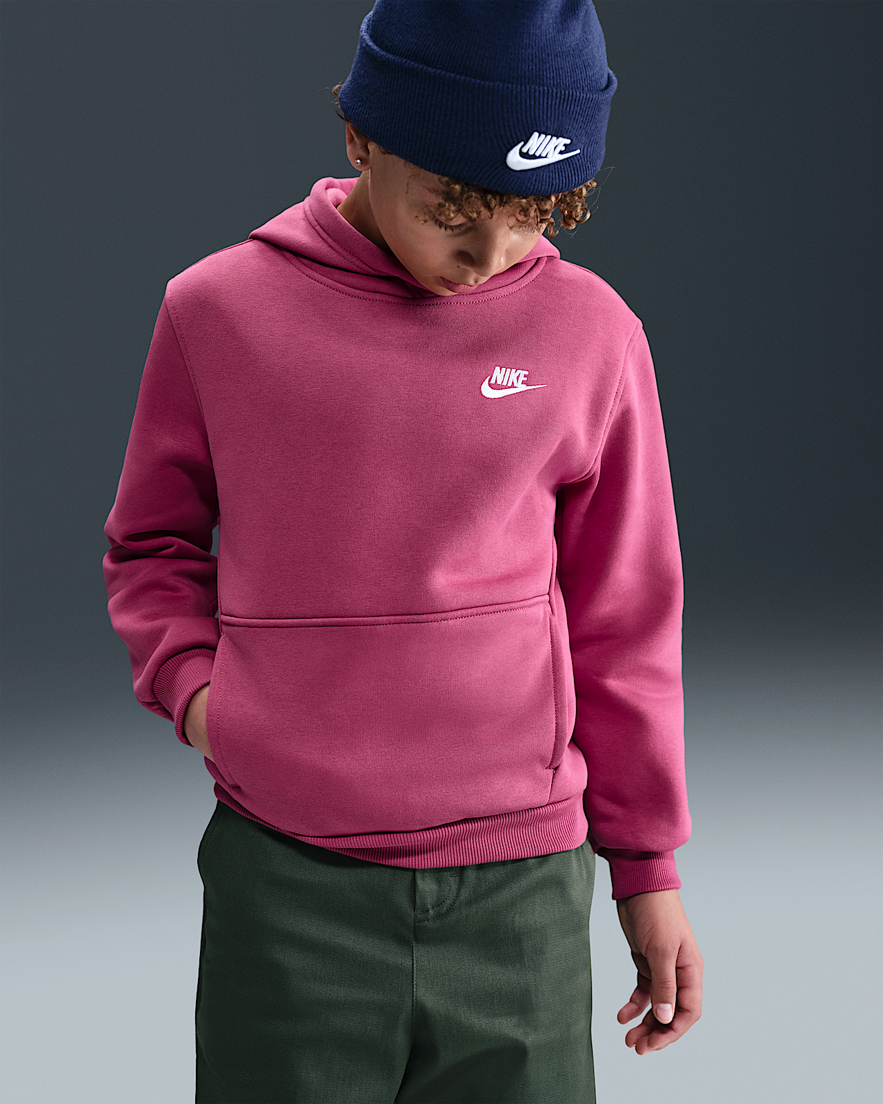 Детское худи Nike Sportswear Club Fleece Big Kids' Pullover Hoodie