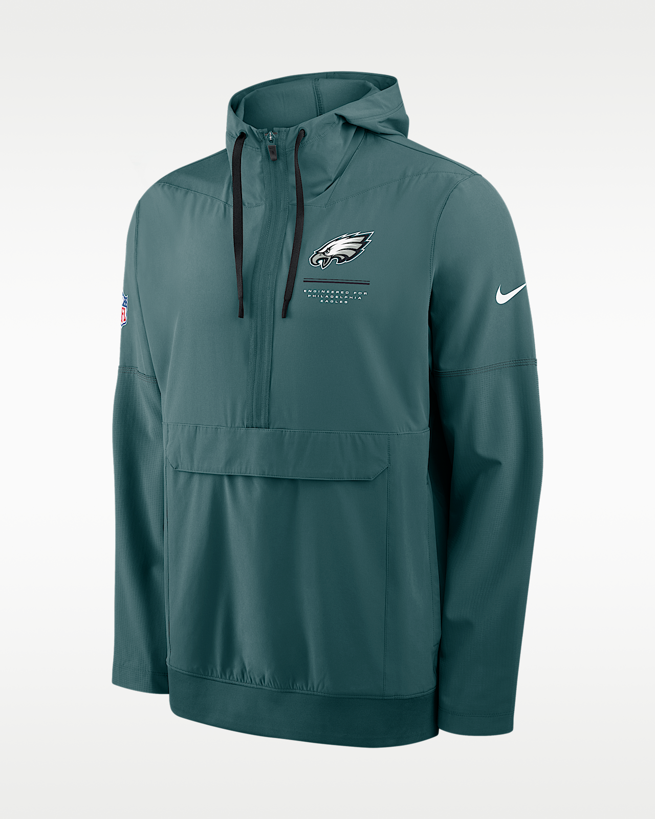 Мужская куртка Philadelphia Eagles Sideline Anorak Nike NFL 1/2-Zip Hooded