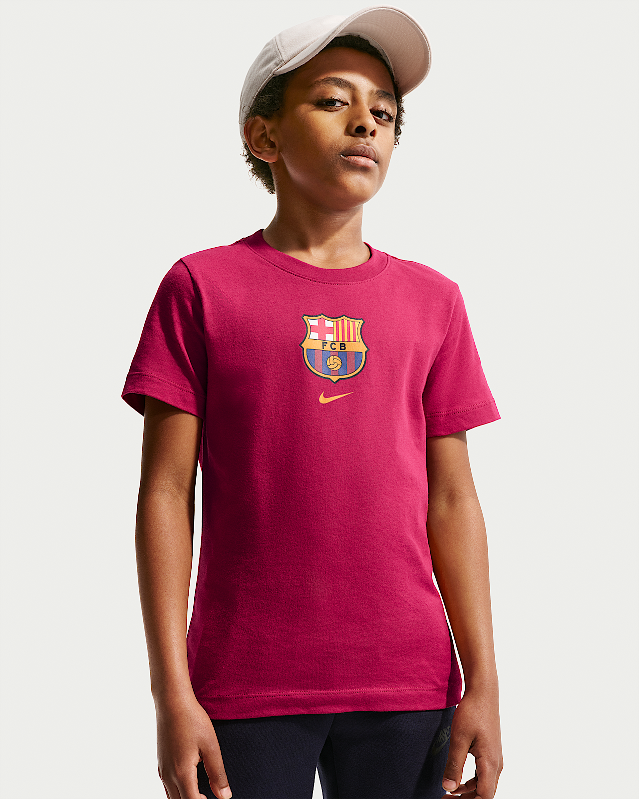 Детская футболка FC Barcelona Big Kids' Nike Soccer
