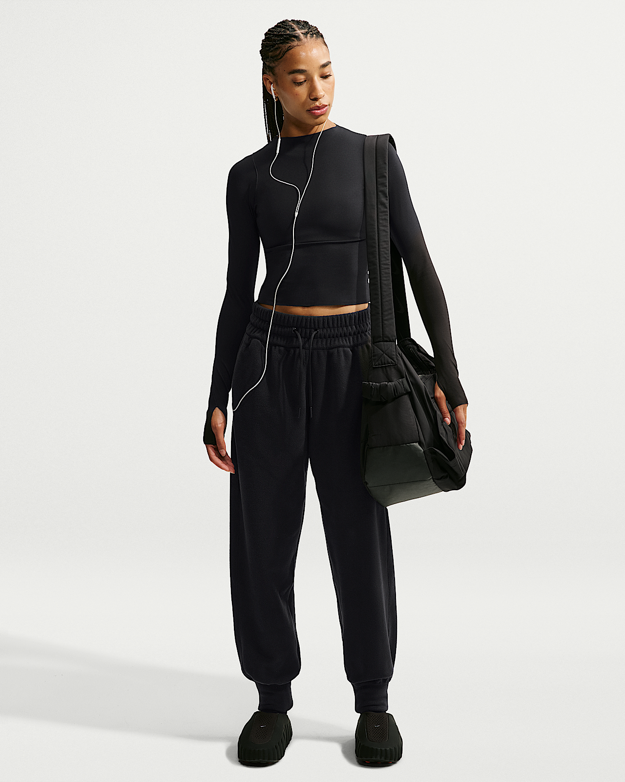 Женские спортивные штаны Nike One Therma-FIT Mid-Rise Fleece Joggers