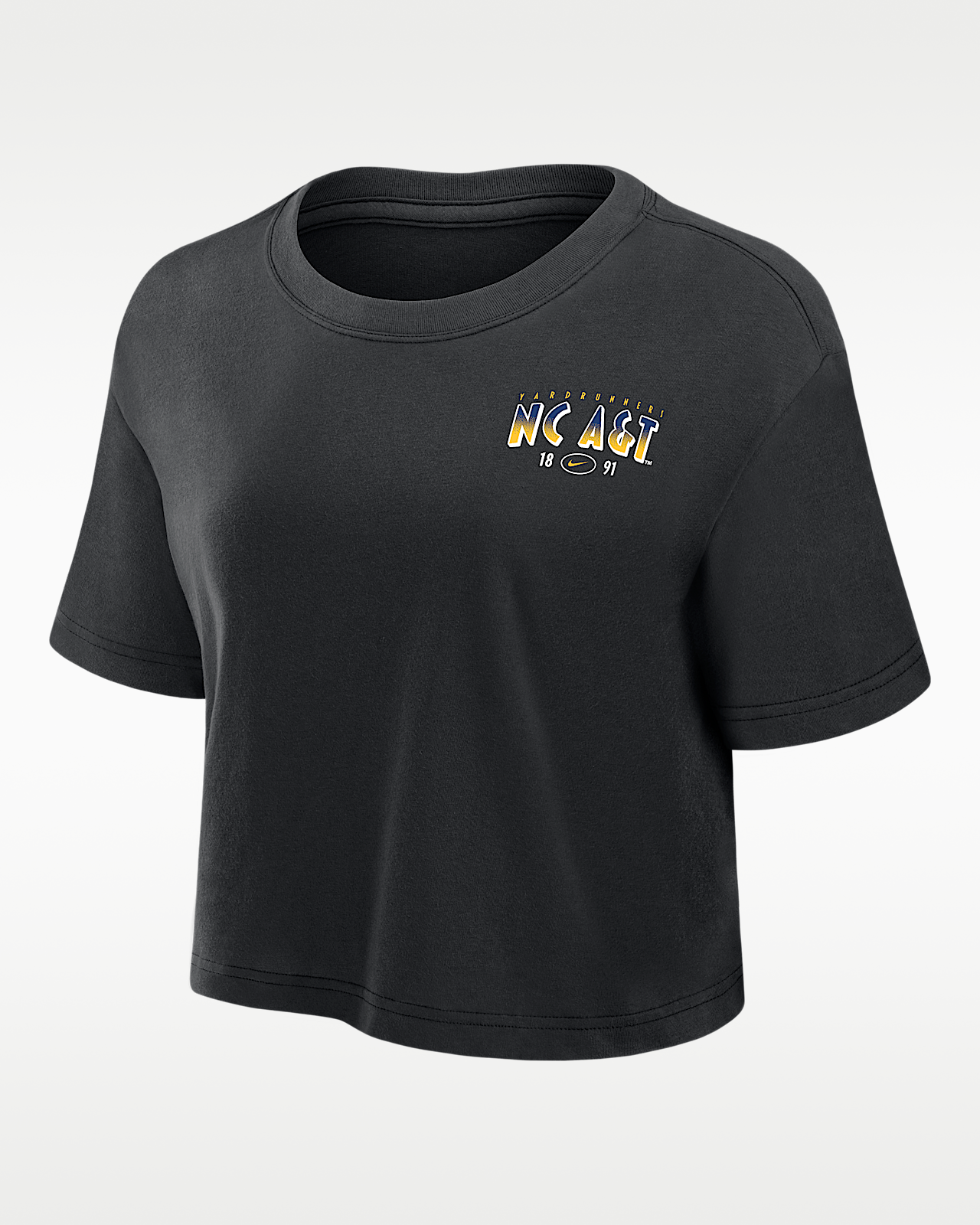 Женская футболка Nike College (North Carolina A&T University) Dri-FIT Cropped