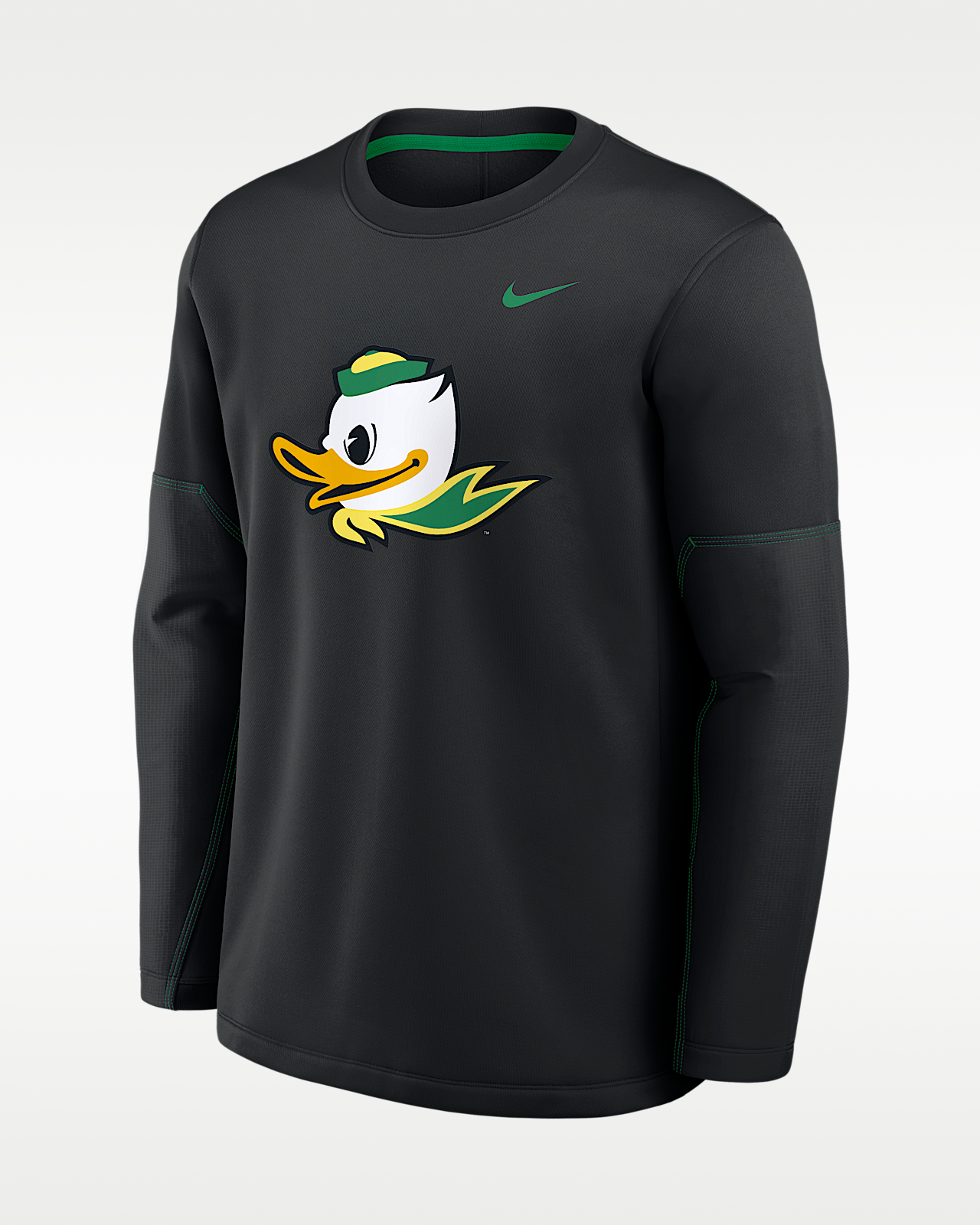 Мужская футболка Oregon Sideline Coaches Nike Therma-FIT College Long-Sleeve