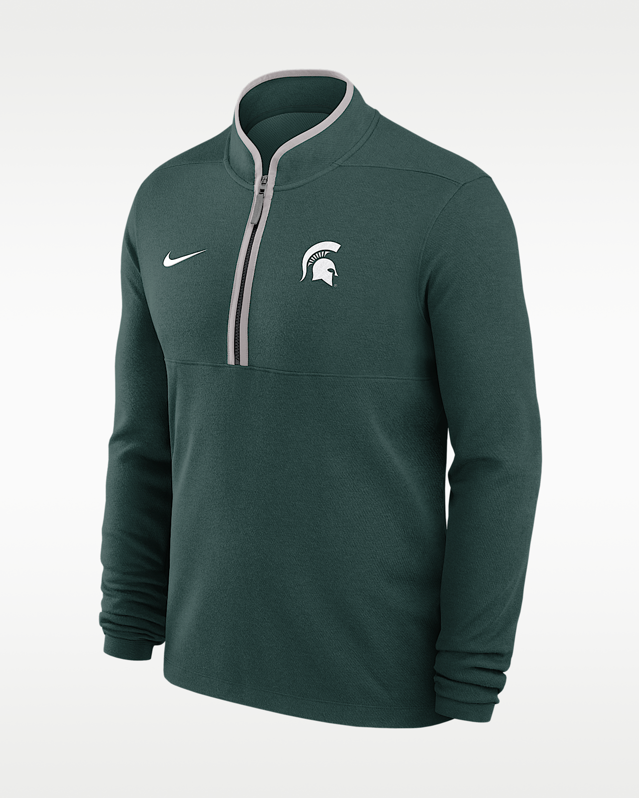 Мужские  Michigan State Courtside Nike Dri-FIT College Half-Zip Top