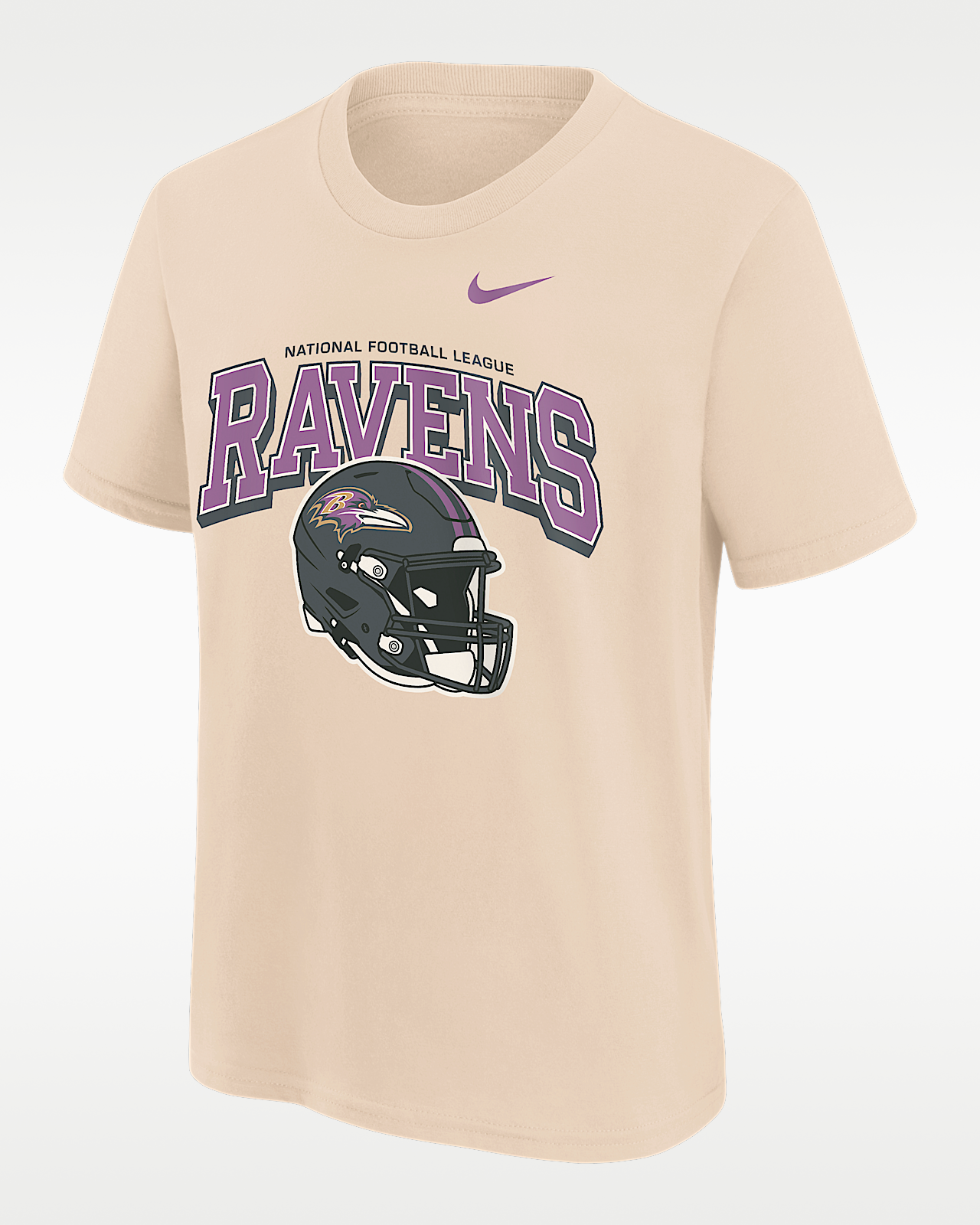 Детская футболка Baltimore Ravens Vintage Mod Easy Lane Big Kids' Nike NFL Short-Sleeve