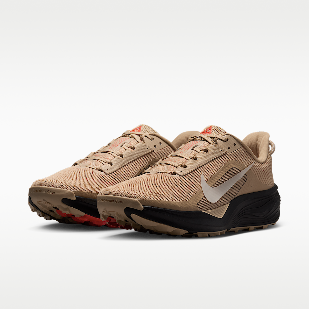 Nike ACG sneaker Linen/Zwart/Light Crimson/Light Orewood Brown