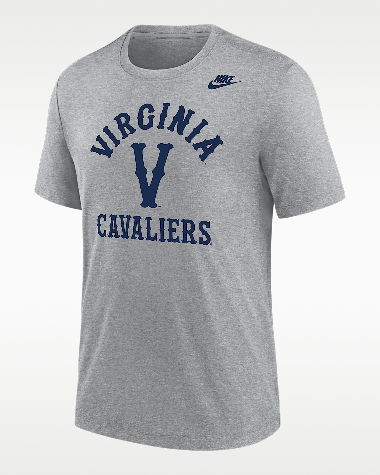 Мужская футболка Virginia Cavaliers Nike Football Tri-Blend для футбола