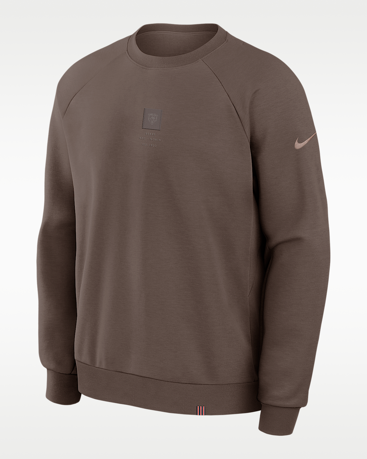 Мужские  Chicago Bears Primary Nike Dri-FIT NFL Pullover Crew