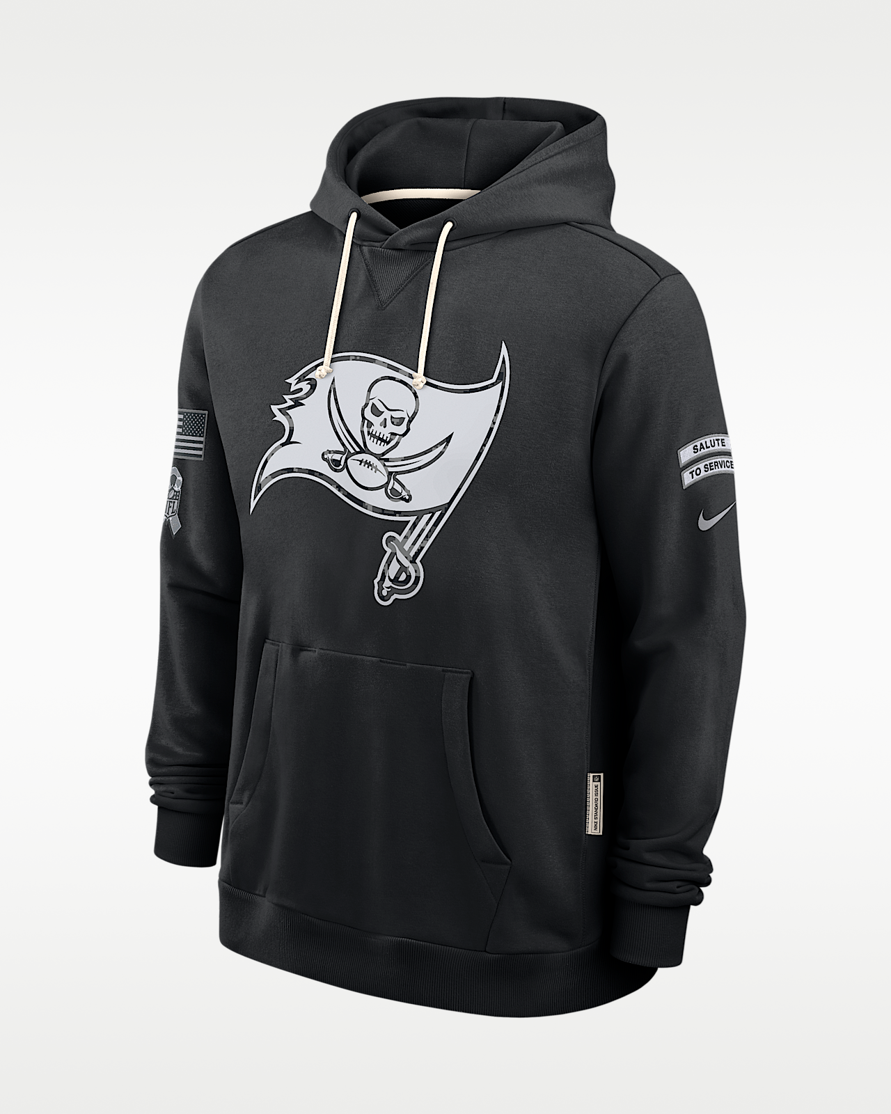 Мужское худи Tampa Bay Buccaneers Salute to Service Sideline Nike Dri-FIT NFL Pullover Hoodie