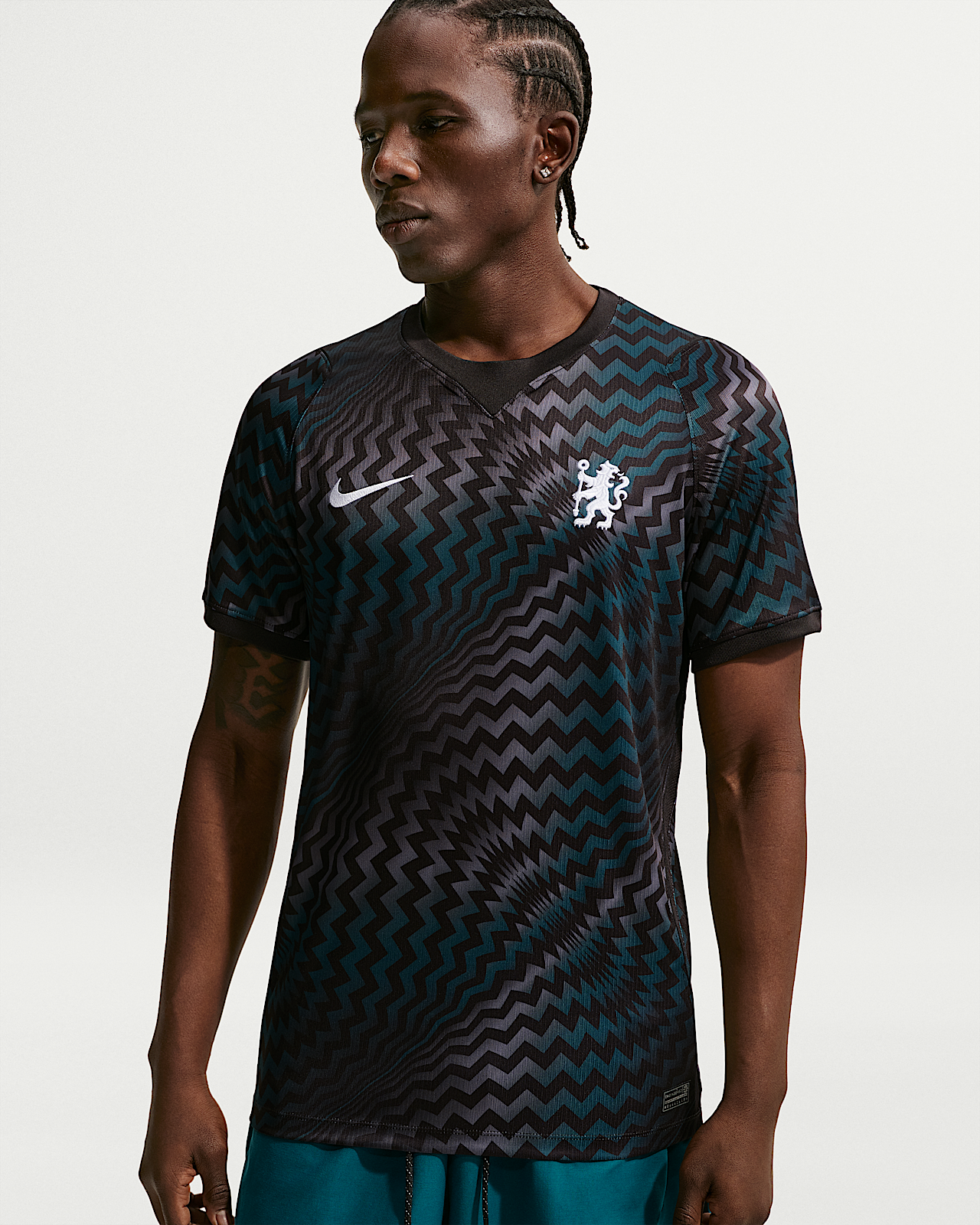 Мужские джерси Chelsea FC 2026/27 Stadium Goalkeeper Nike Dri-FIT Soccer Short-Sleeve Replica Jersey