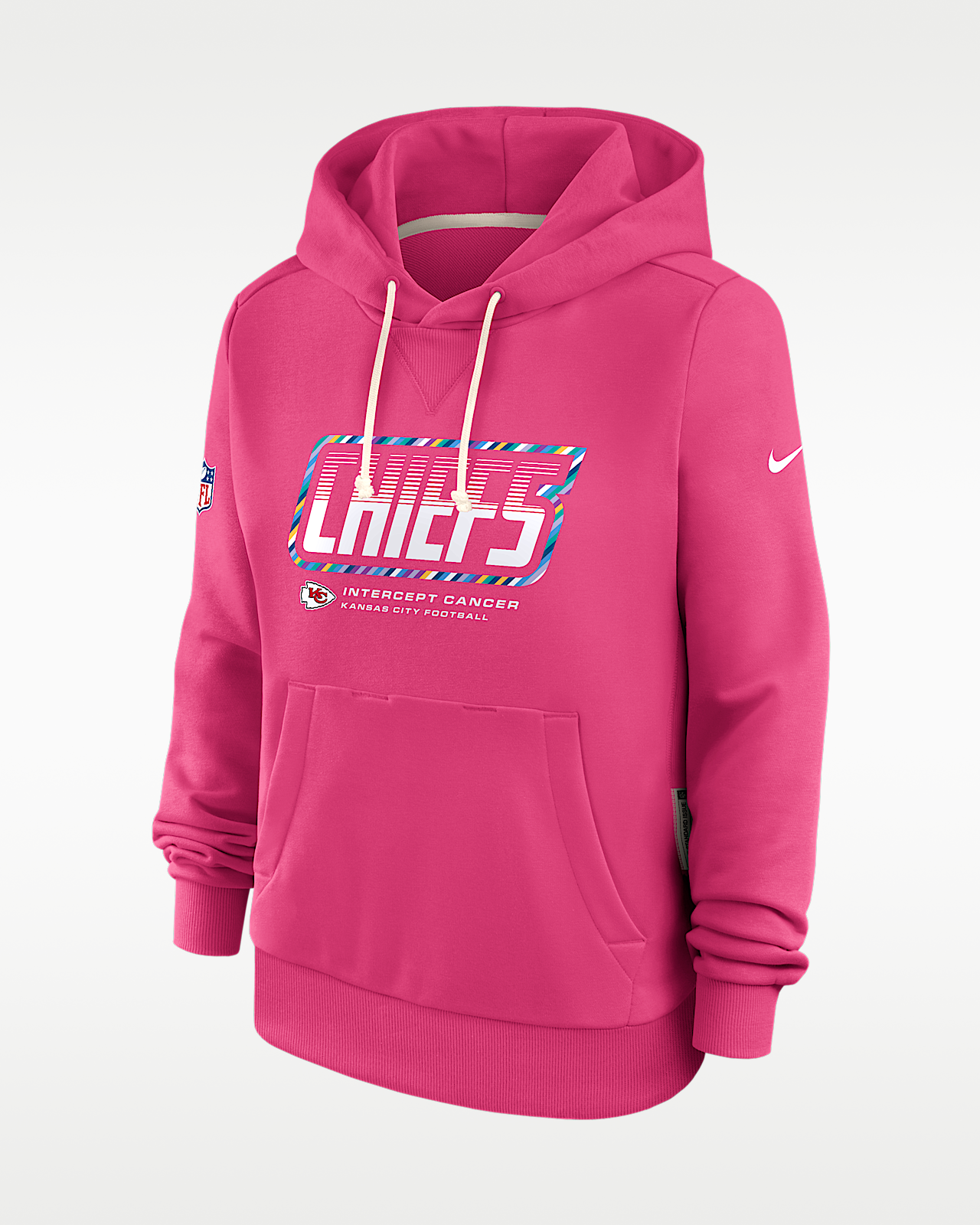 Женское худи Kansas City Chiefs Crucial Catch Standard Issue Nike Dri-FIT NFL Pullover Hoodie