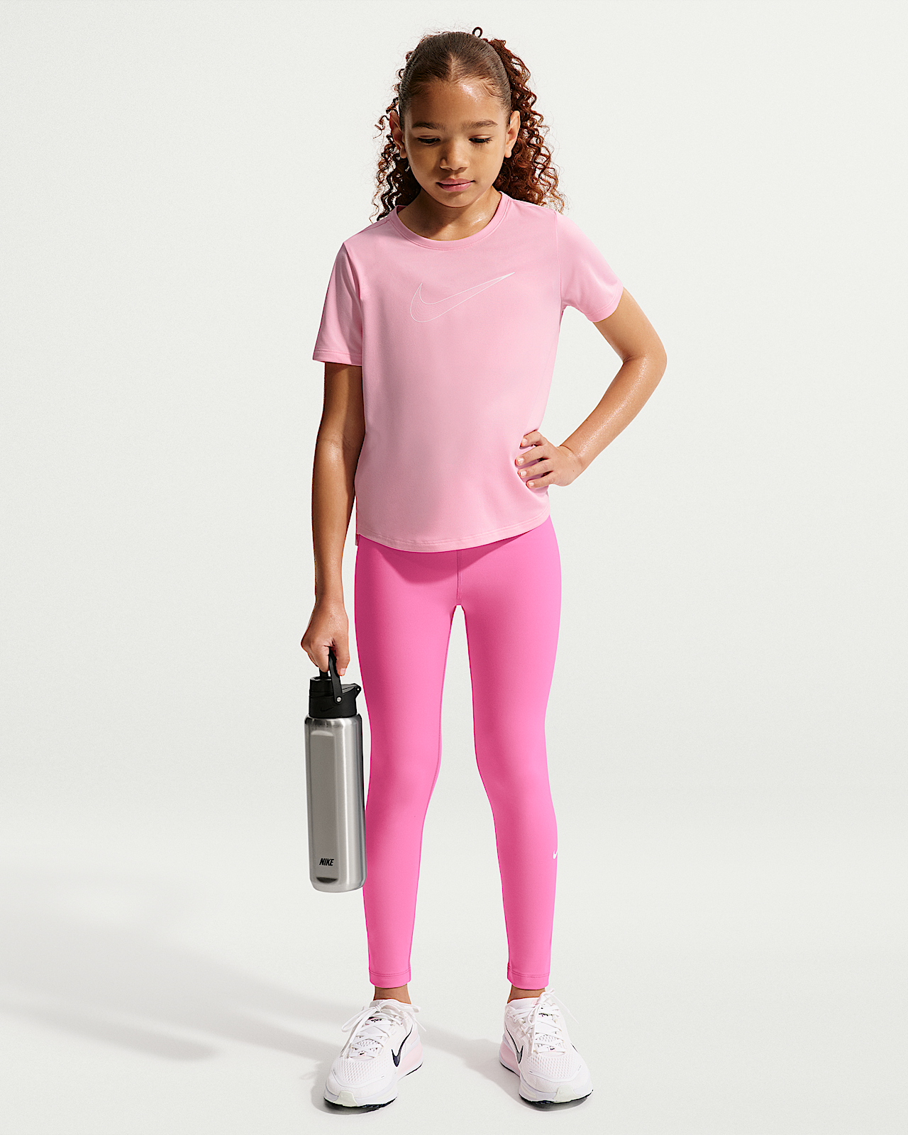 Детские тайтсы Nike One Big Kids' (Girls') Dri-FIT High-Waisted Leggings