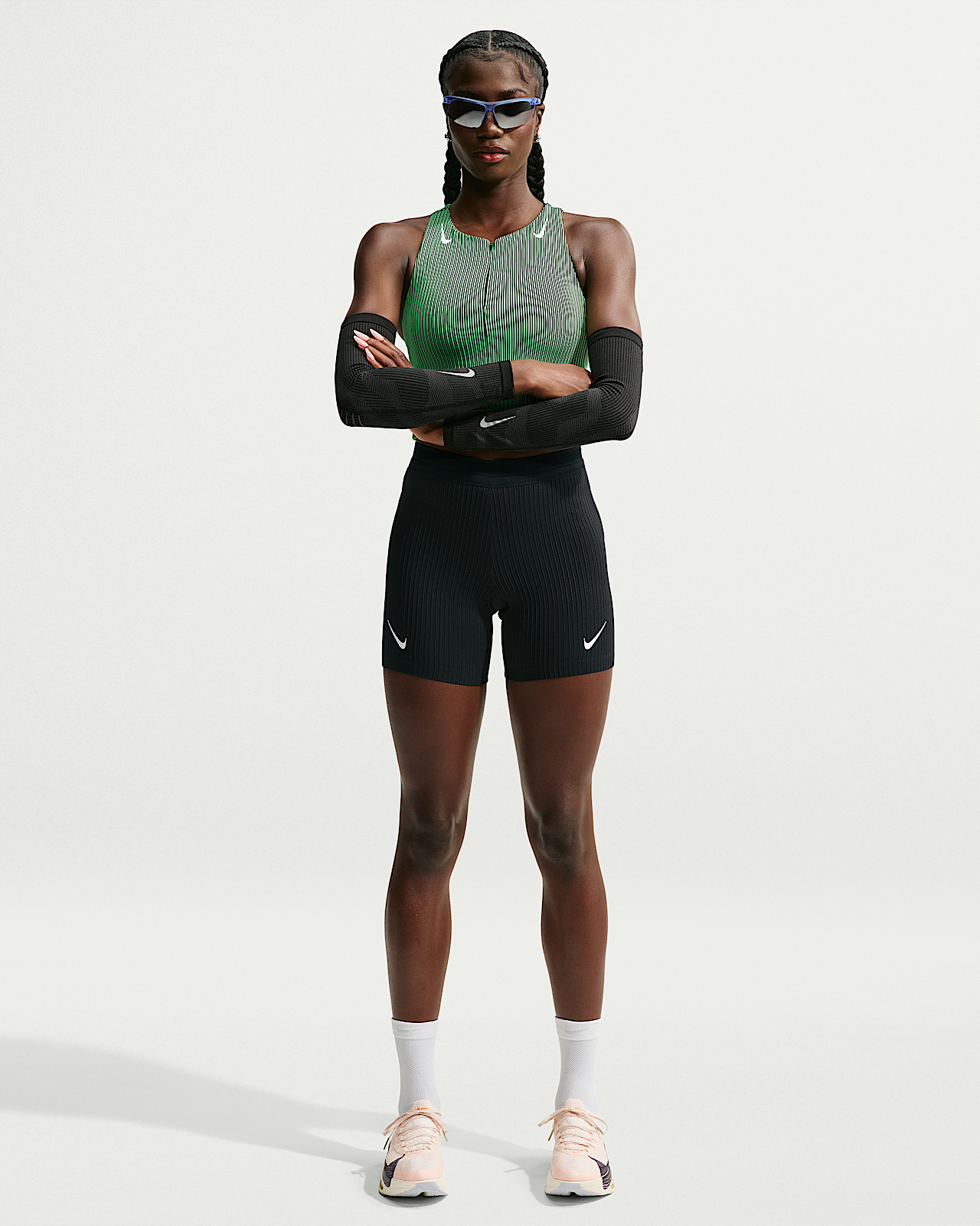 Женские тайтсы Nike AeroSwift Dri-FIT ADV Tight Shorts для бега