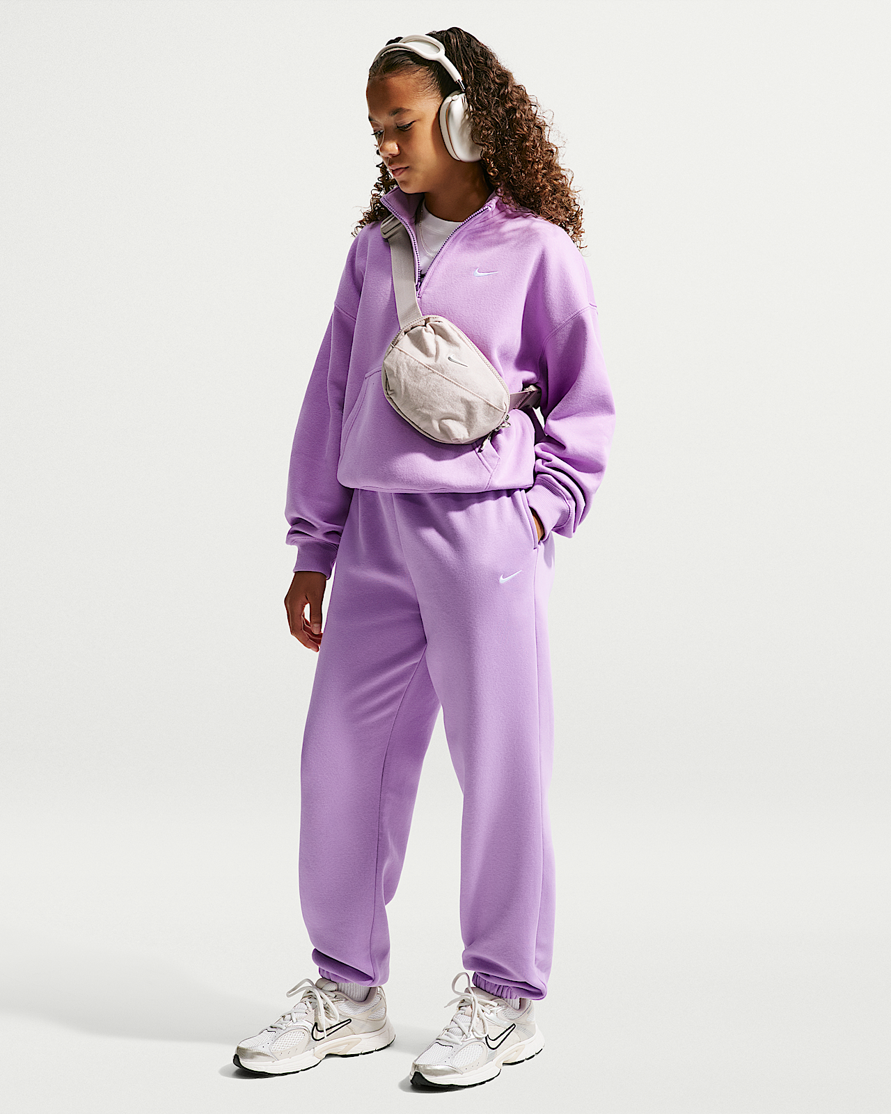 Детские  Nike Sportswear Studio Fleece Girls' Loose Pants