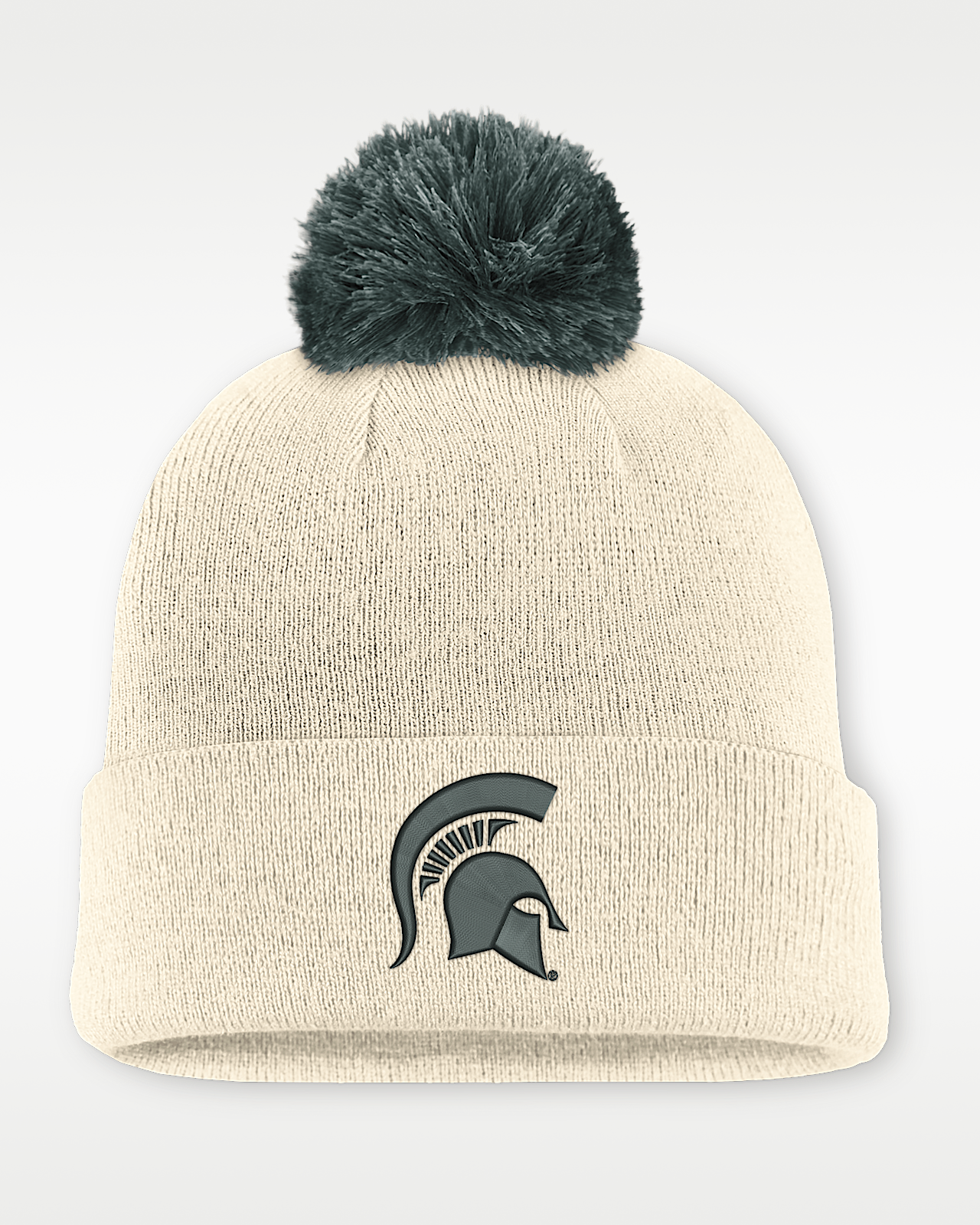 Женские  Michigan State Campus Prep Script Nike College Cuffed Pom Beanie
