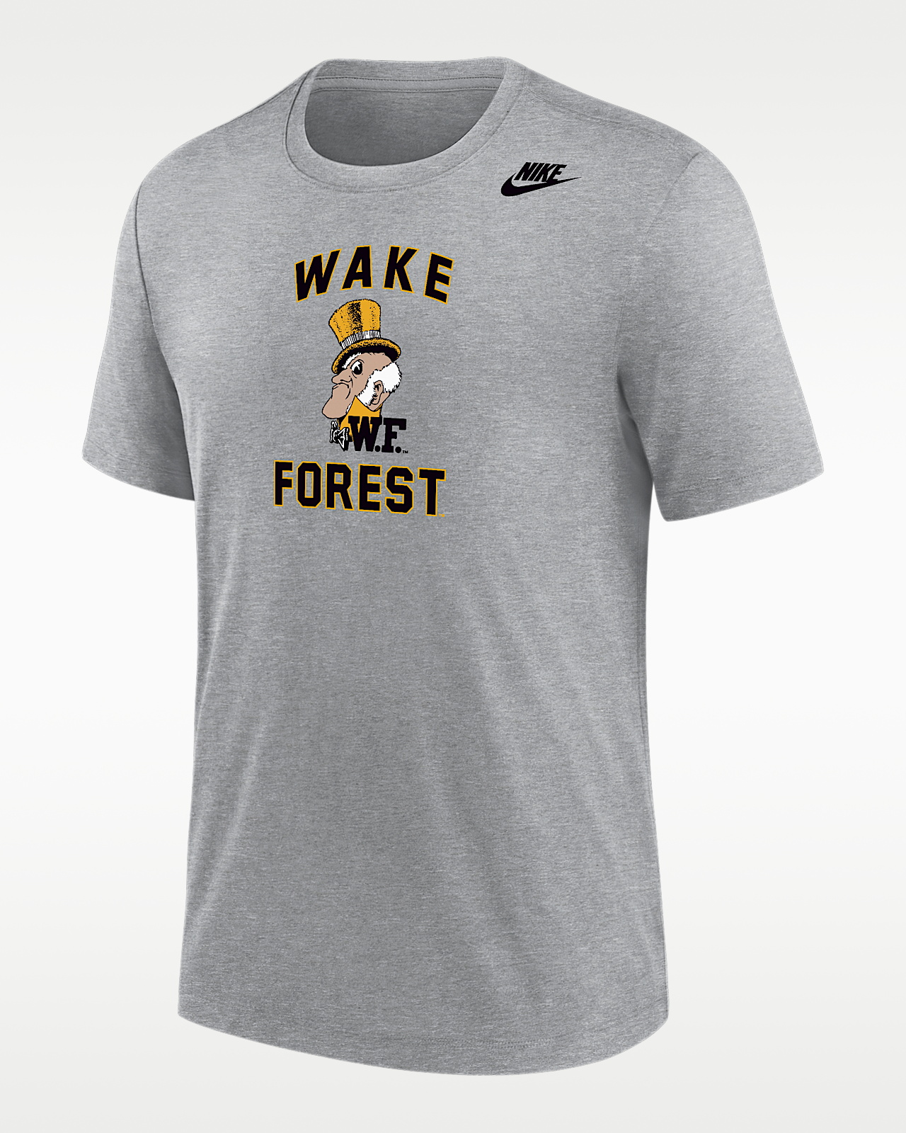 Мужская футболка Wake Forest Demon Deacons Nike Football Tri-Blend для футбола
