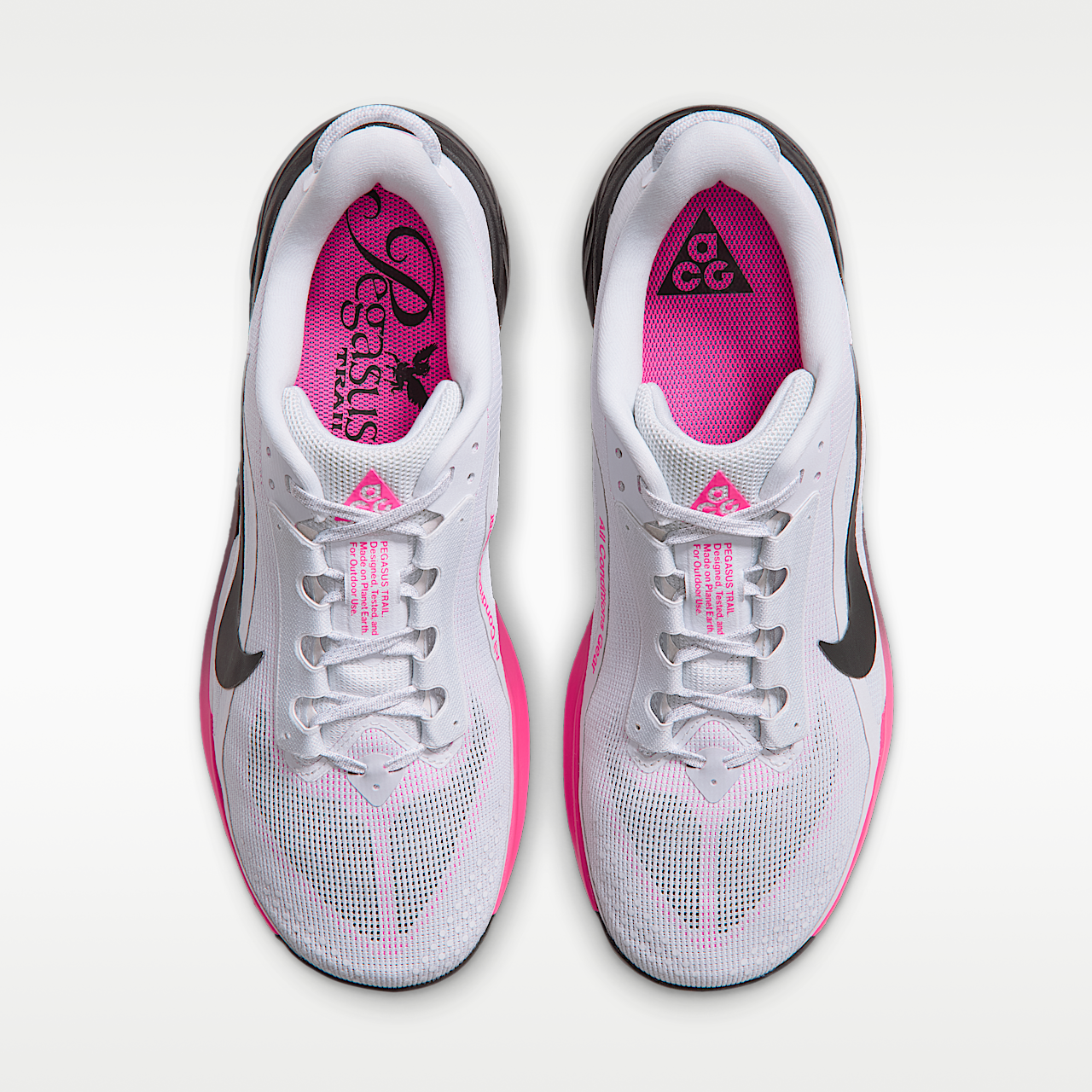 Nike ACG sneaker Pure Platinum/Hyper Pink/Hyper Pink/Zwart