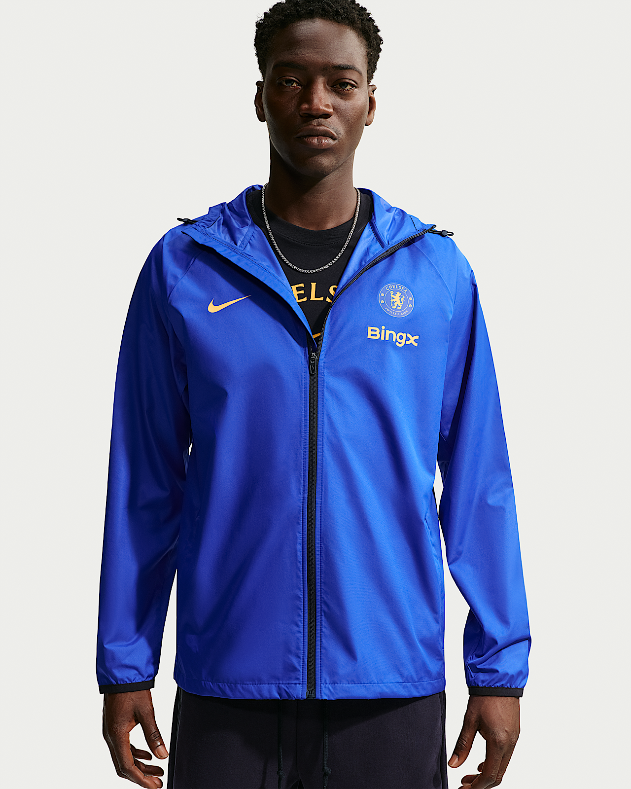 Мужская куртка Chelsea FC Academy Pro Nike Storm-FIT Soccer Hooded Rain
