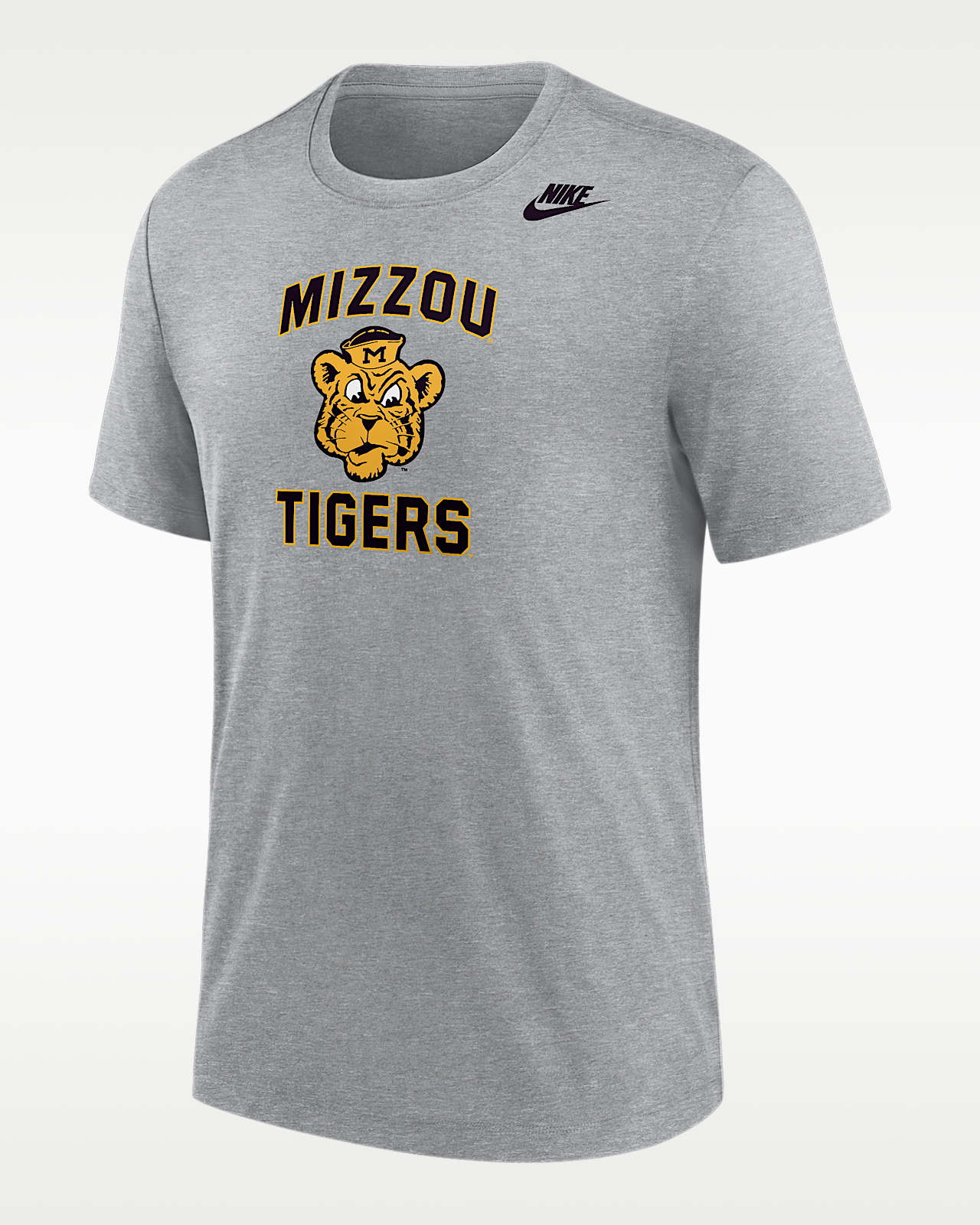 Мужская футболка Missouri Tigers Nike Football Tri-Blend для футбола