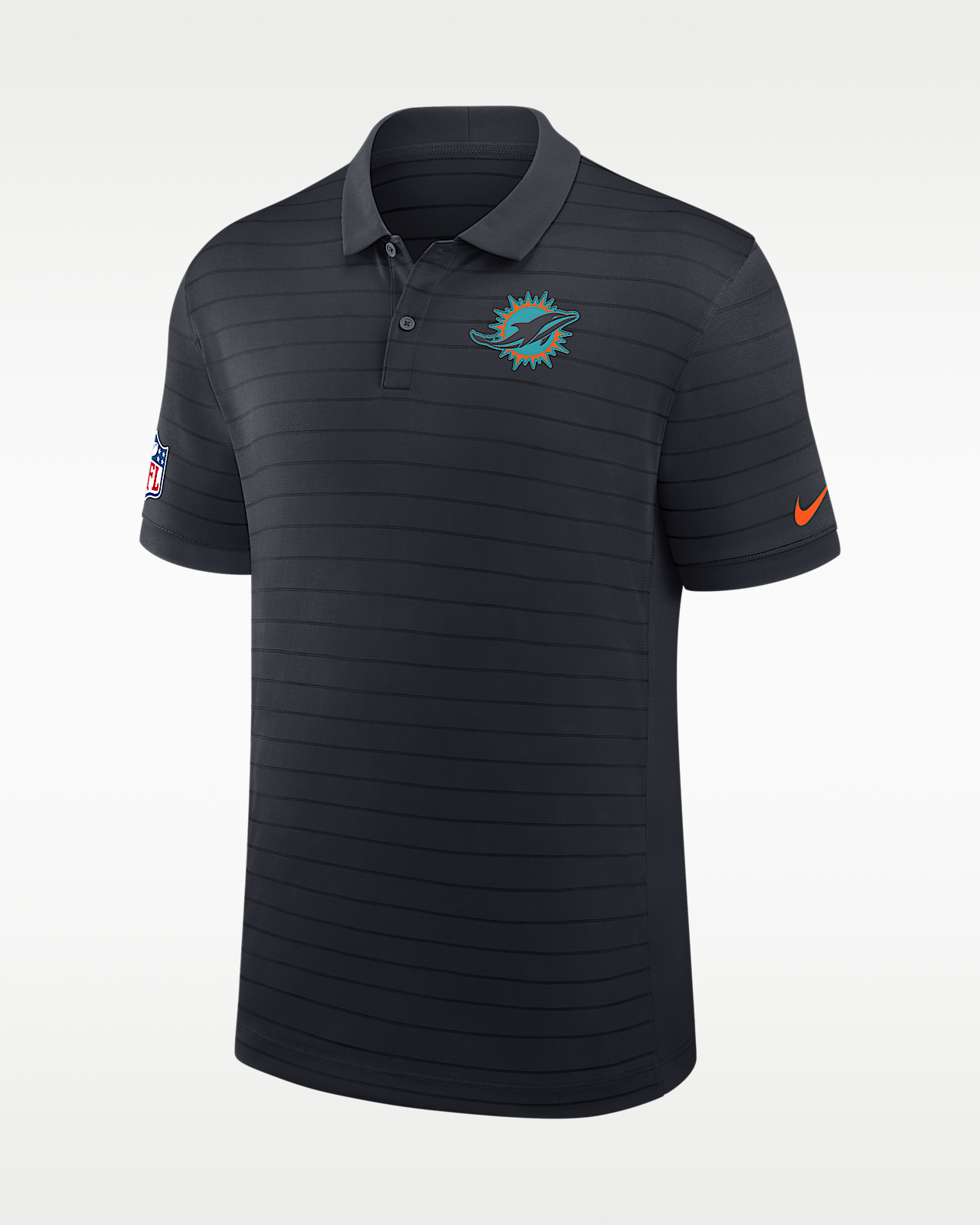 Мужские  Miami Dolphins Rivalries Collection Sideline Victory Striped Nike Dri-FIT NFL Polo