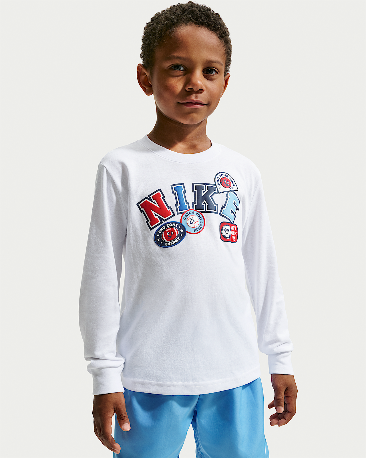 Детская футболка Nike Little Kids' Graphic Long-Sleeve