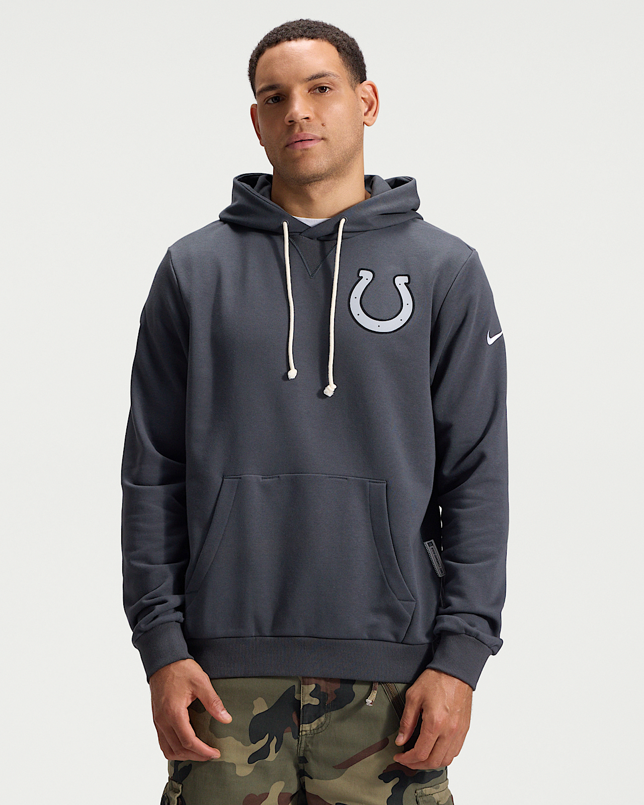Мужское худи Indianapolis Colts Rivalries Collection Sideline Nike Dri-FIT NFL Pullover Hoodie