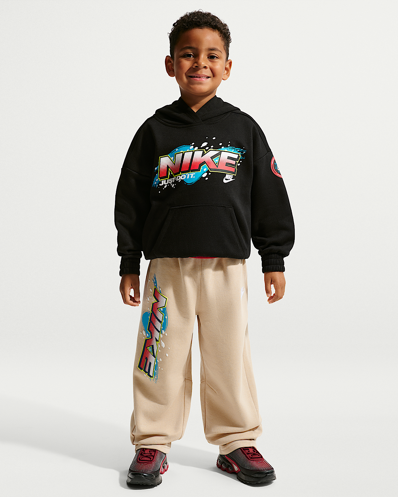 Детское худи Nike Sportswear Little Kids' Snow Motion Fleece Pullover Hoodie 2-Piece Set