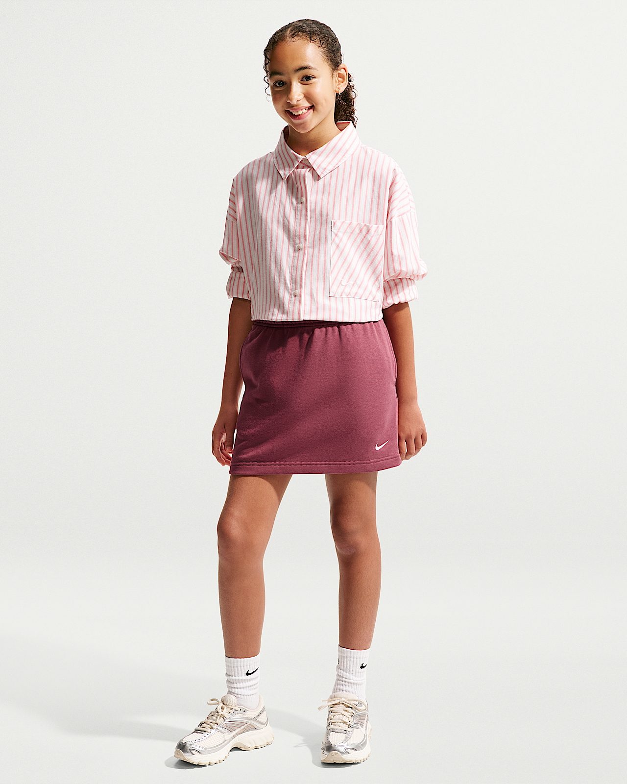 Детская юбка Nike Sportswear Studio Fleece Big Kids' (Girls') French Terry Skirt