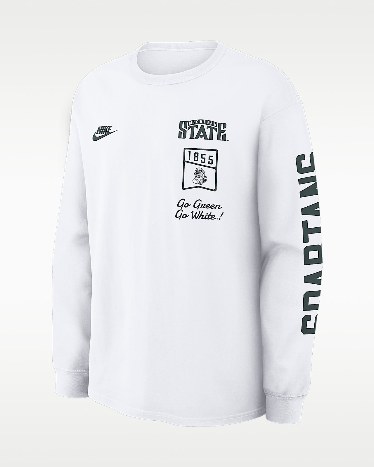 Мужская футболка Michigan State Legacy Nike College Long-Sleeve