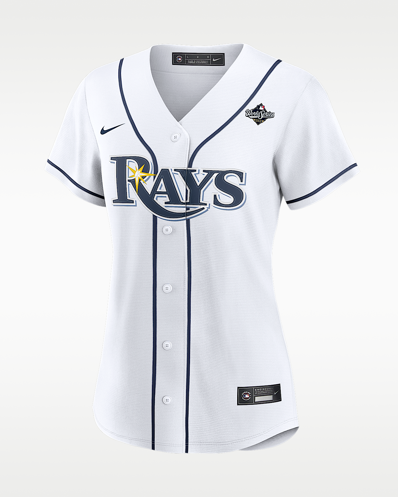Женские джерси Jonathan Aranda Tampa Bay Rays 2026 World Series Participant Nike MLB Replica Jersey