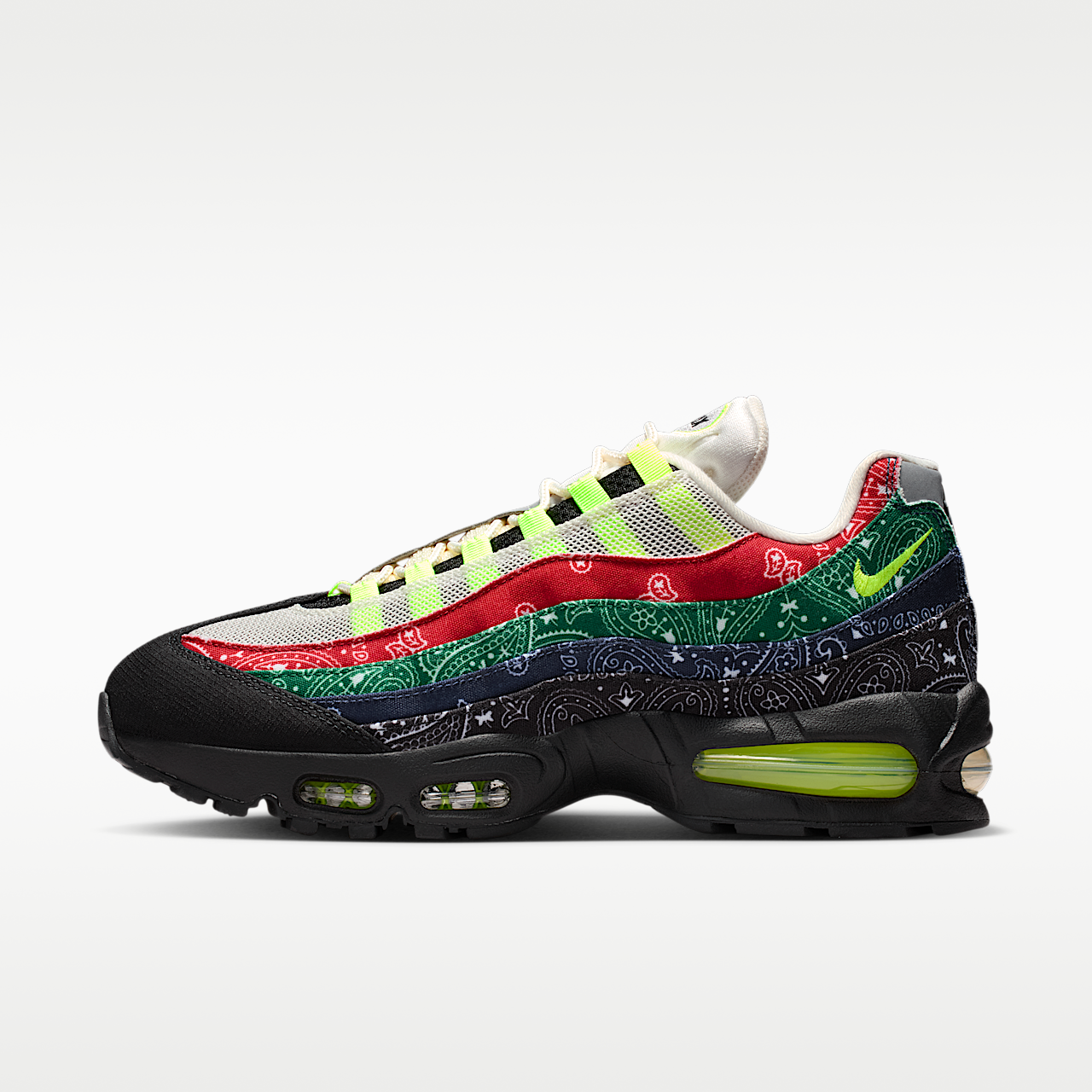 Nike Air Max sneaker Sail/University Red/Sport Green/Volt