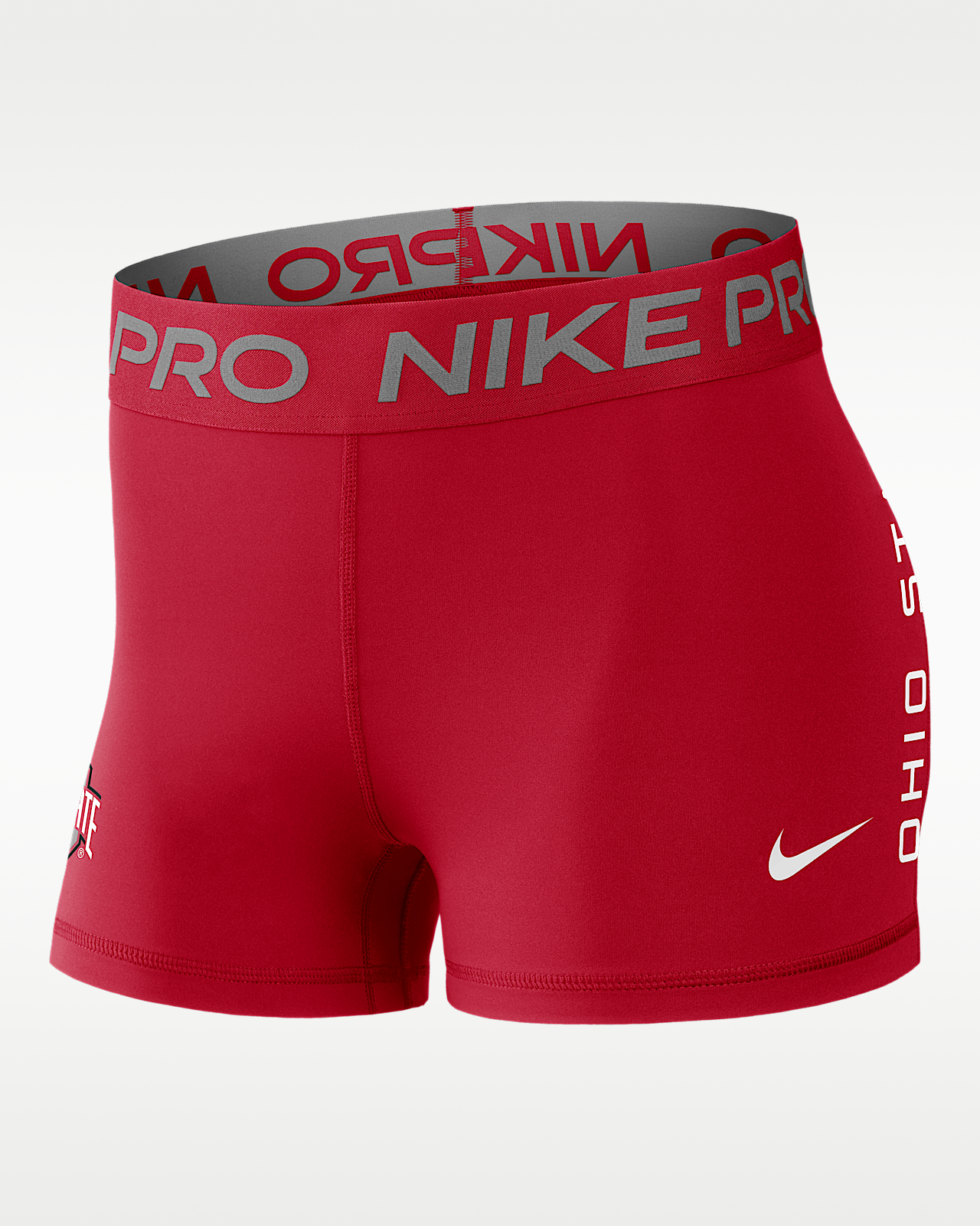 Женские шорты Ohio State Pro Nike Dri-FIT College Mid-Rise Shorts