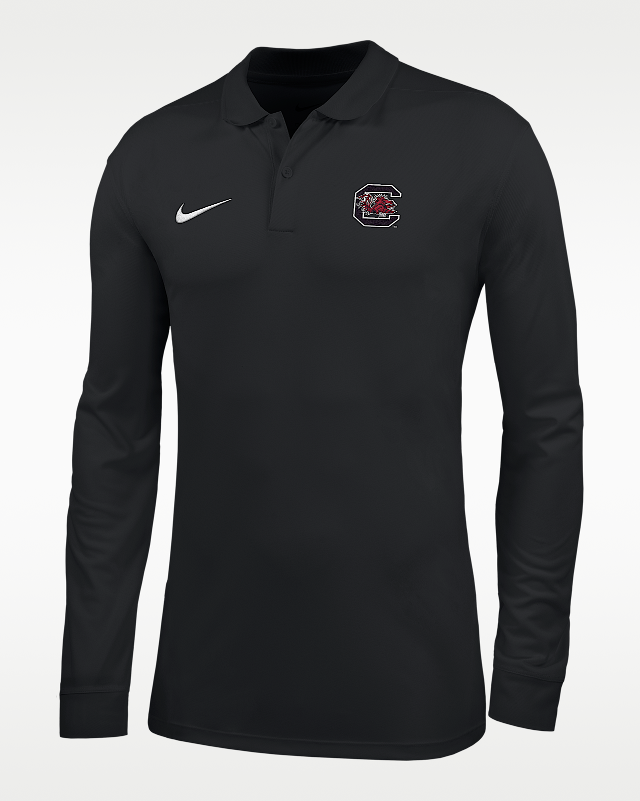 Мужские  South Carolina Victory Nike Dri-FIT College Long-Sleeve Polo