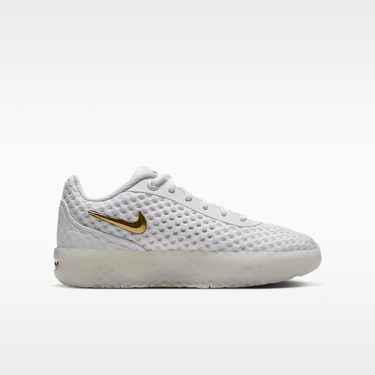 Nike LeBron sneaker Wit/Wit/Photon Dust/Metallic Gold
