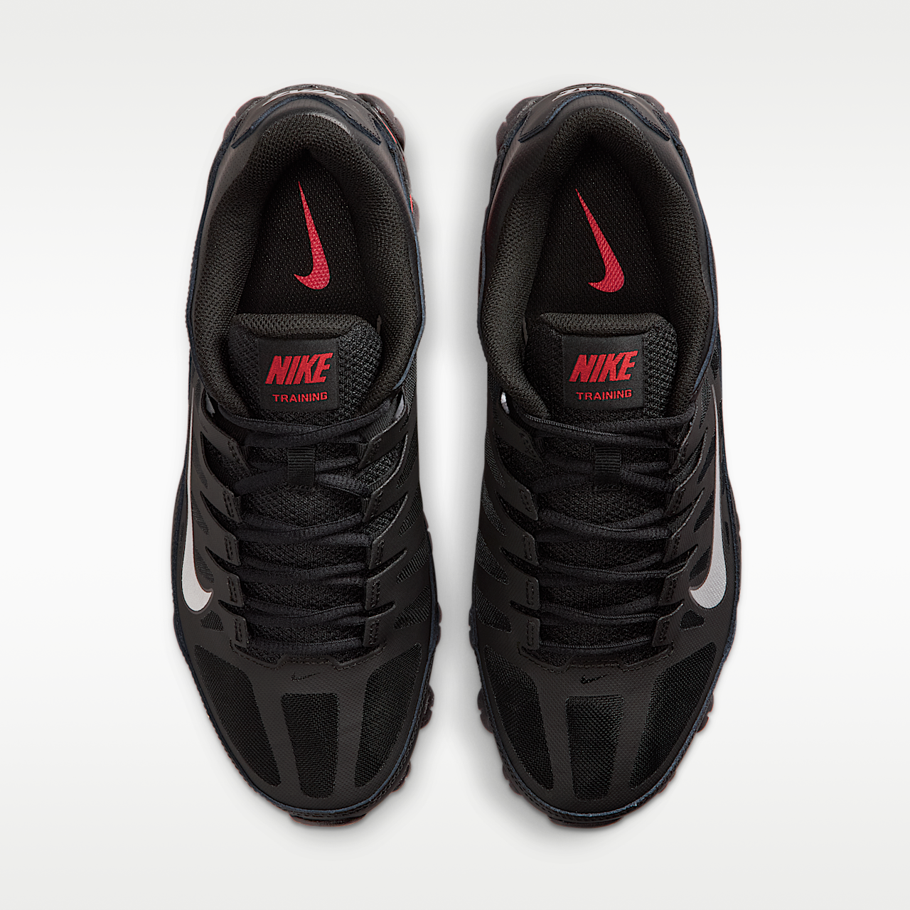 Nike  sneaker Zwart/University Red/Metallic Silver