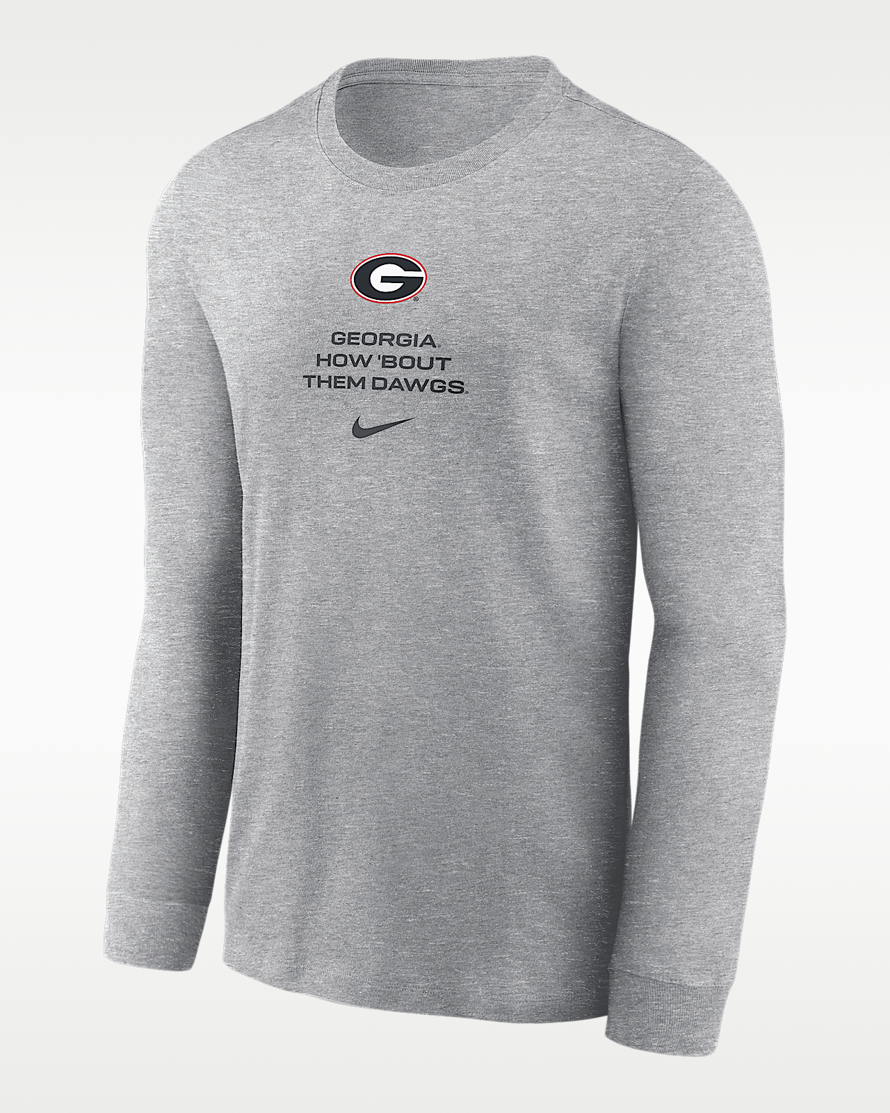 Мужская футболка Georgia Sideline Nike Dri-FIT College Long-Sleeve