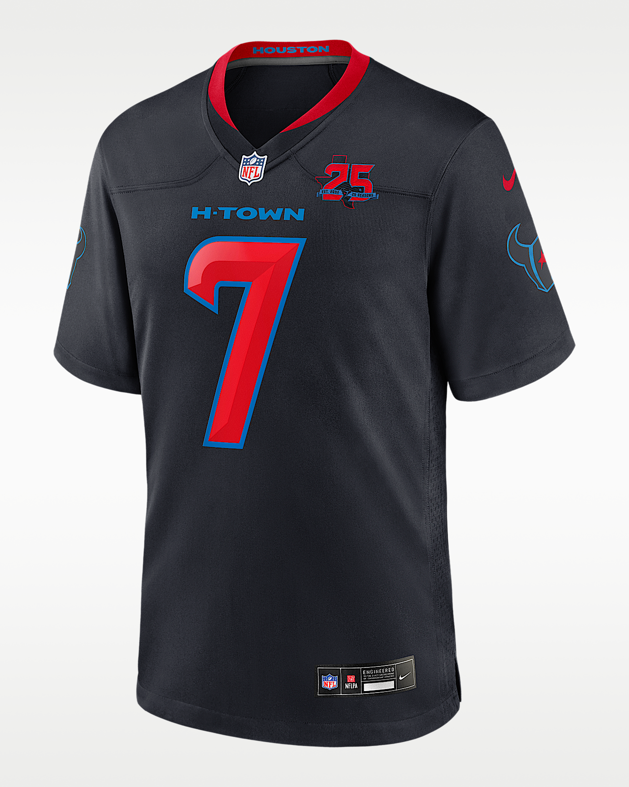 Мужские джерси C.J. Stroud Houston Texans 25th Season Nike NFL Game Jersey