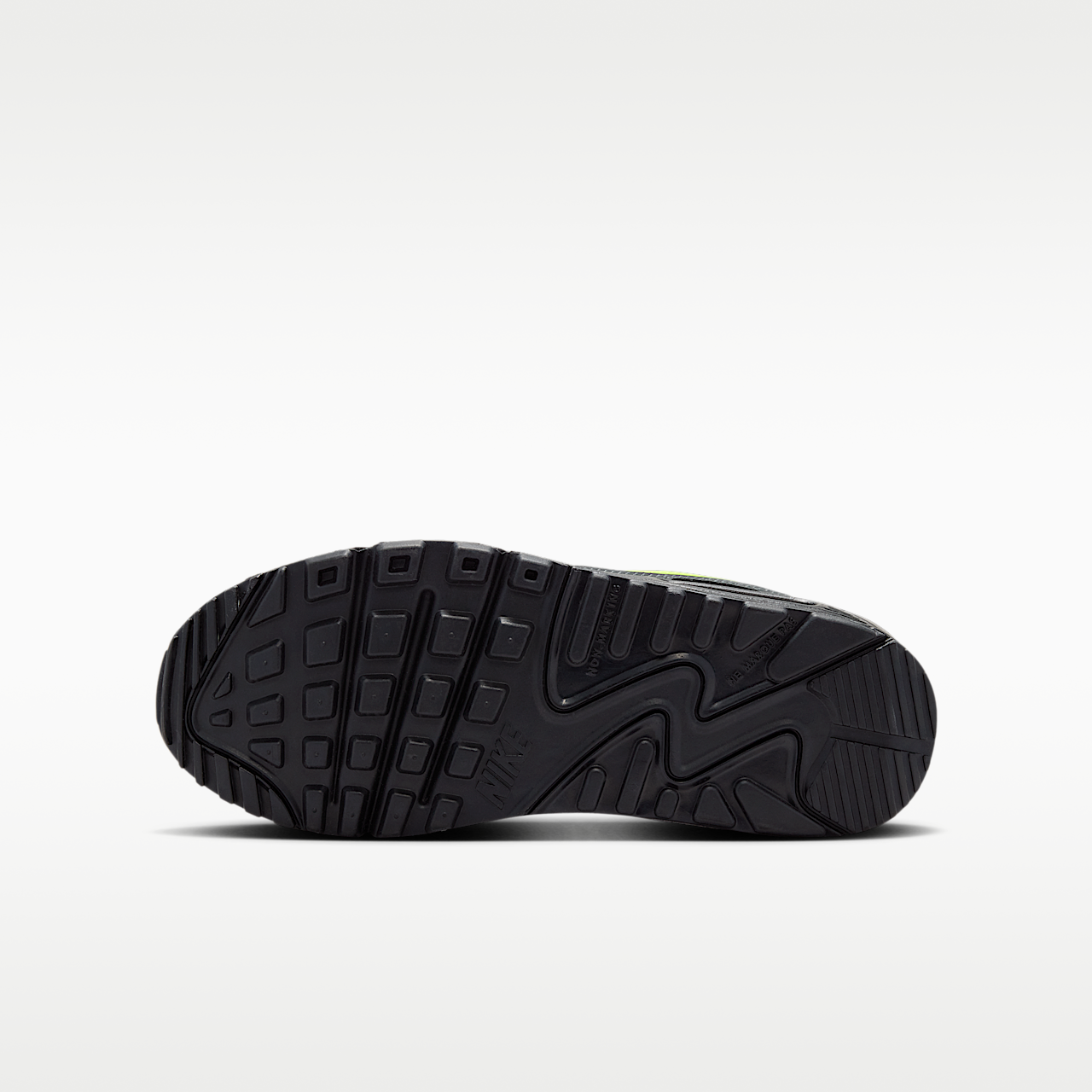 Nike Air Max sneaker Zwart/Anthracite/Light Charcoal/Neon Yellow
